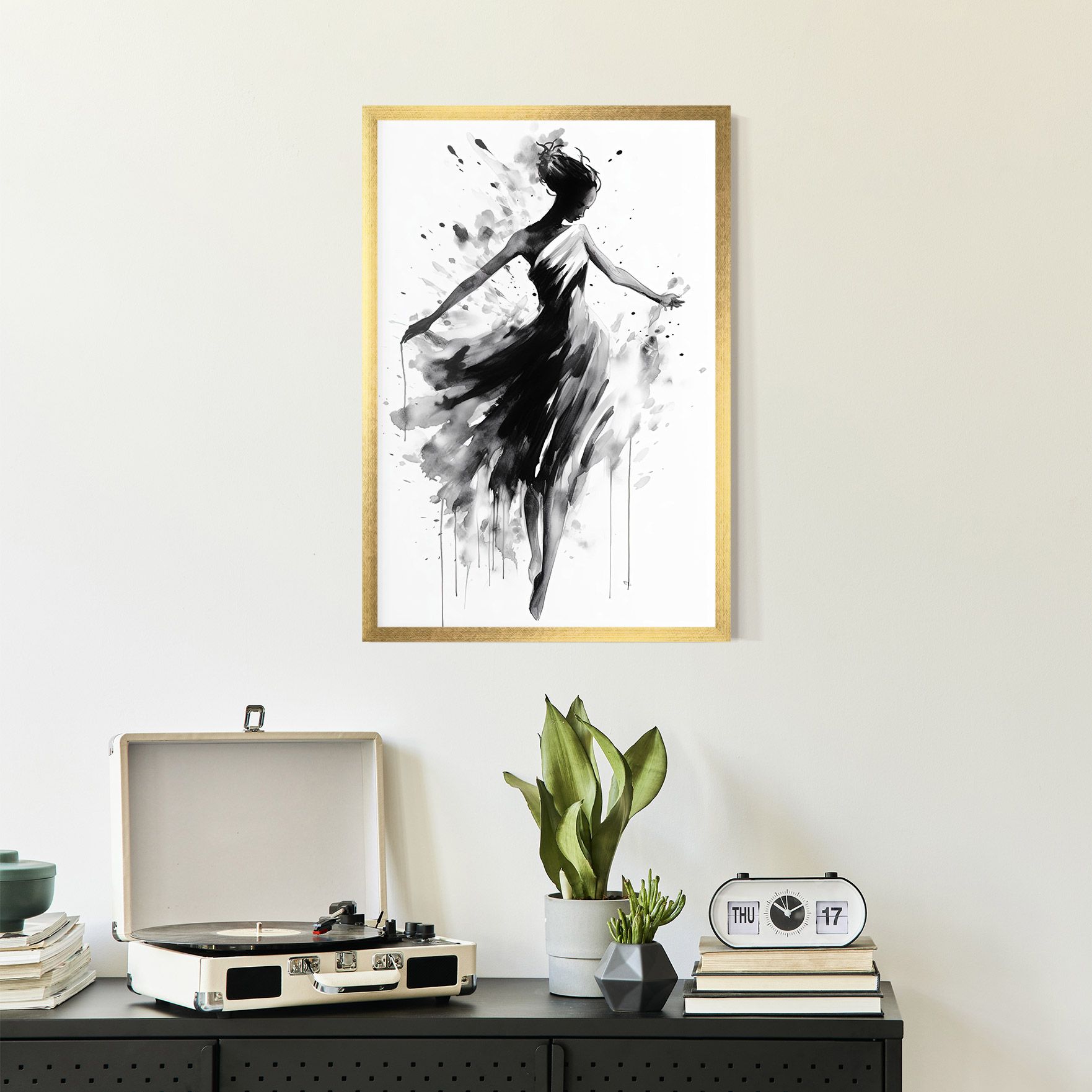 Beautiful Dancing Woman mockup 2