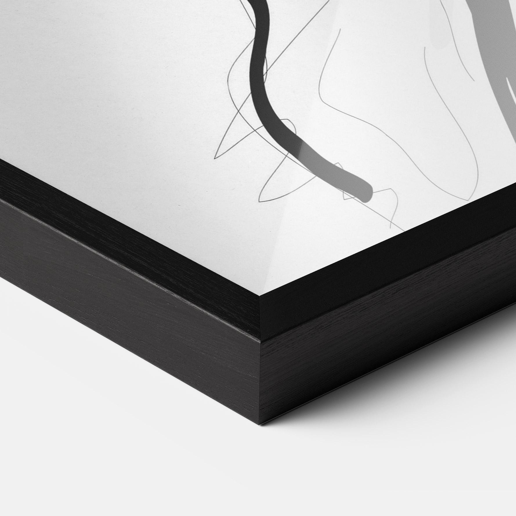 Plakat w Ramie Asian Shilouette mockup 3