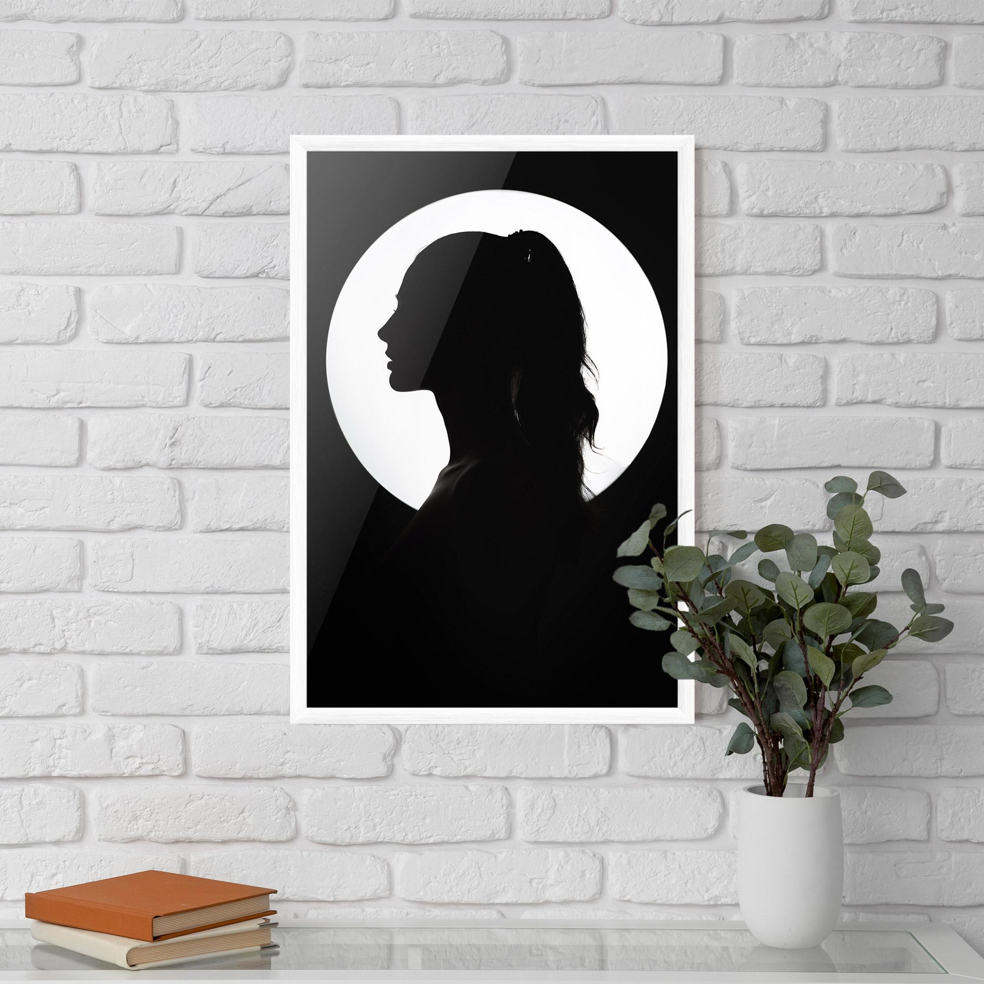 Plakat w Ramie Full Moon Girl mockup 5