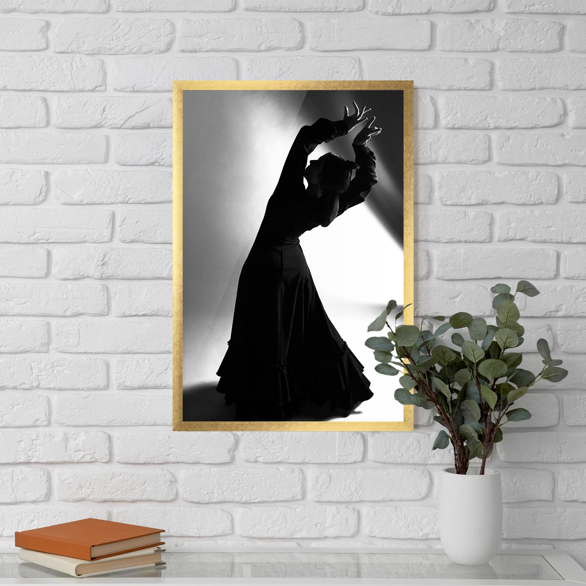 Plakat w Ramie Full Shot Dancer mockup 5