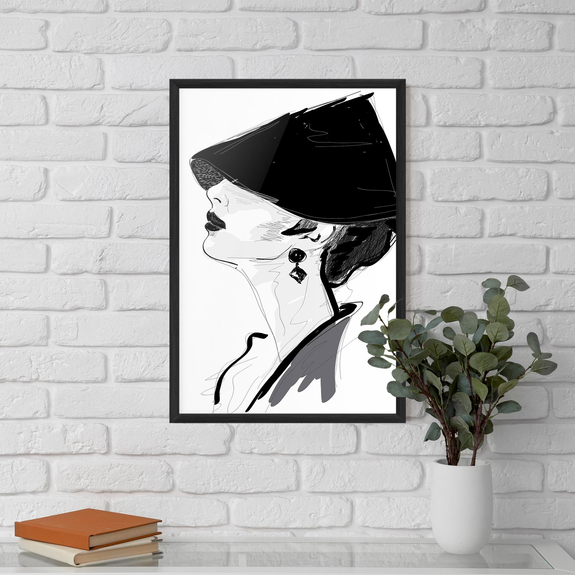 Plakat w Ramie Asian Shilouette mockup 5