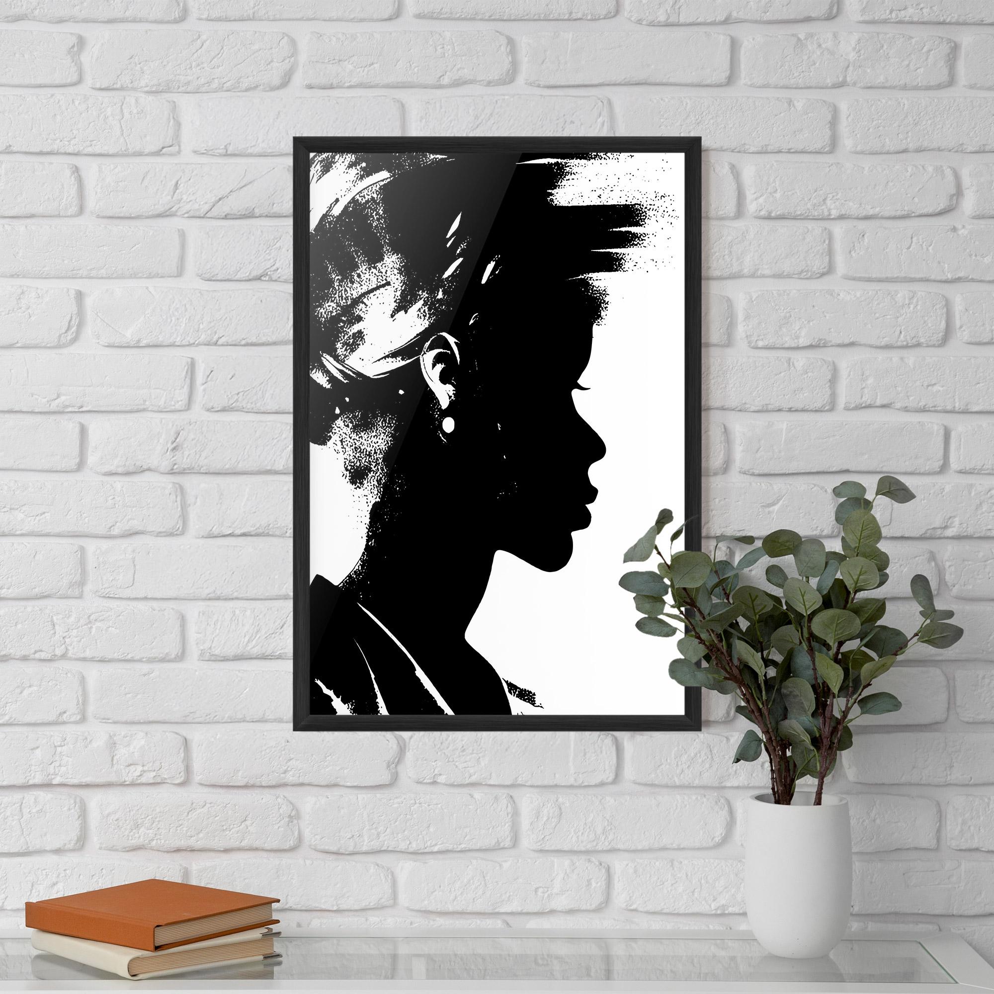 Plakat w Ramie Black Silhouette mockup 5