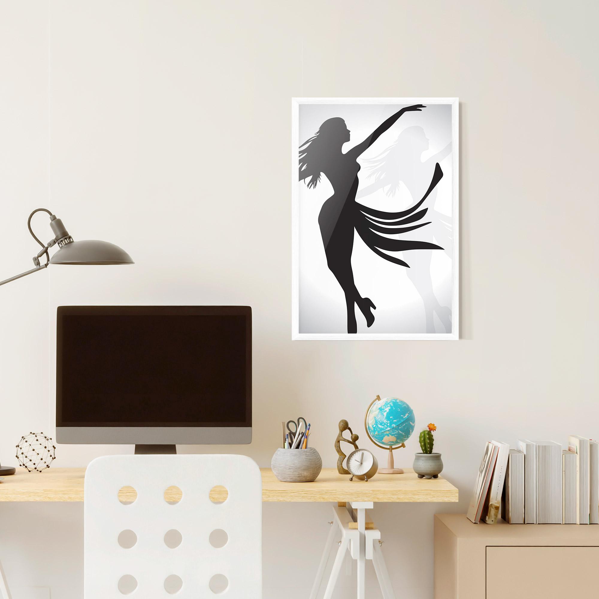 Plakat w Ramie Dance Shilouette mockup 6