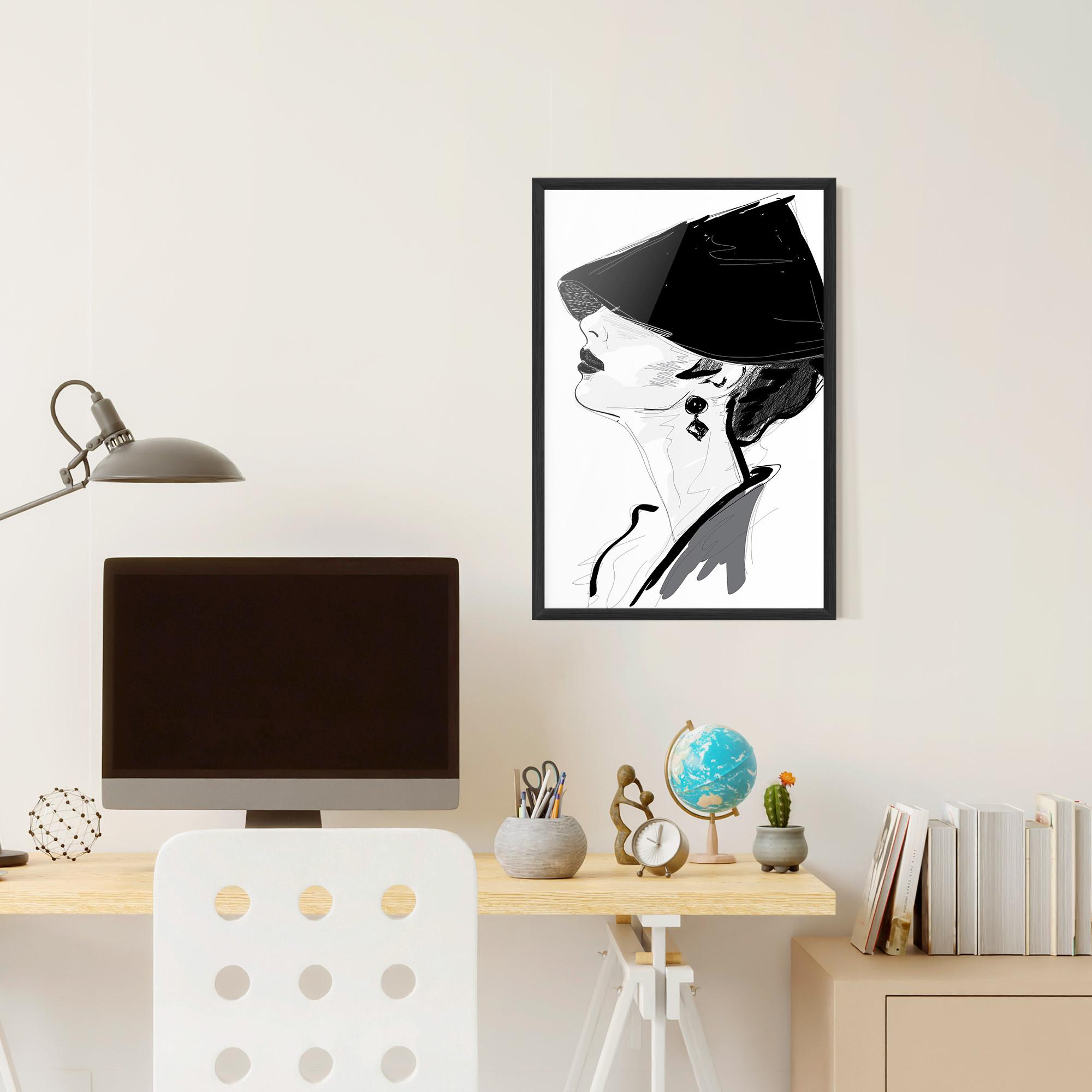 Plakat w Ramie Asian Shilouette mockup 6