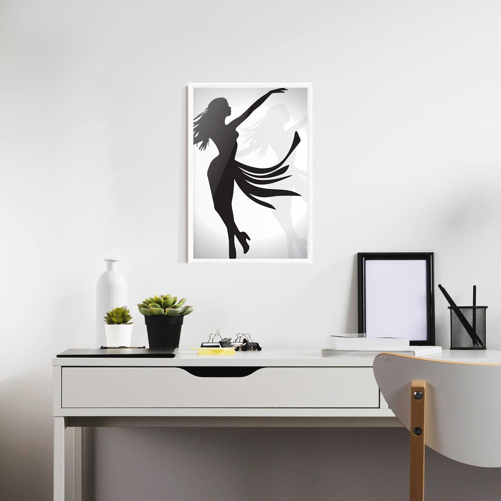 Plakat w Ramie Dance Shilouette mockup 7
