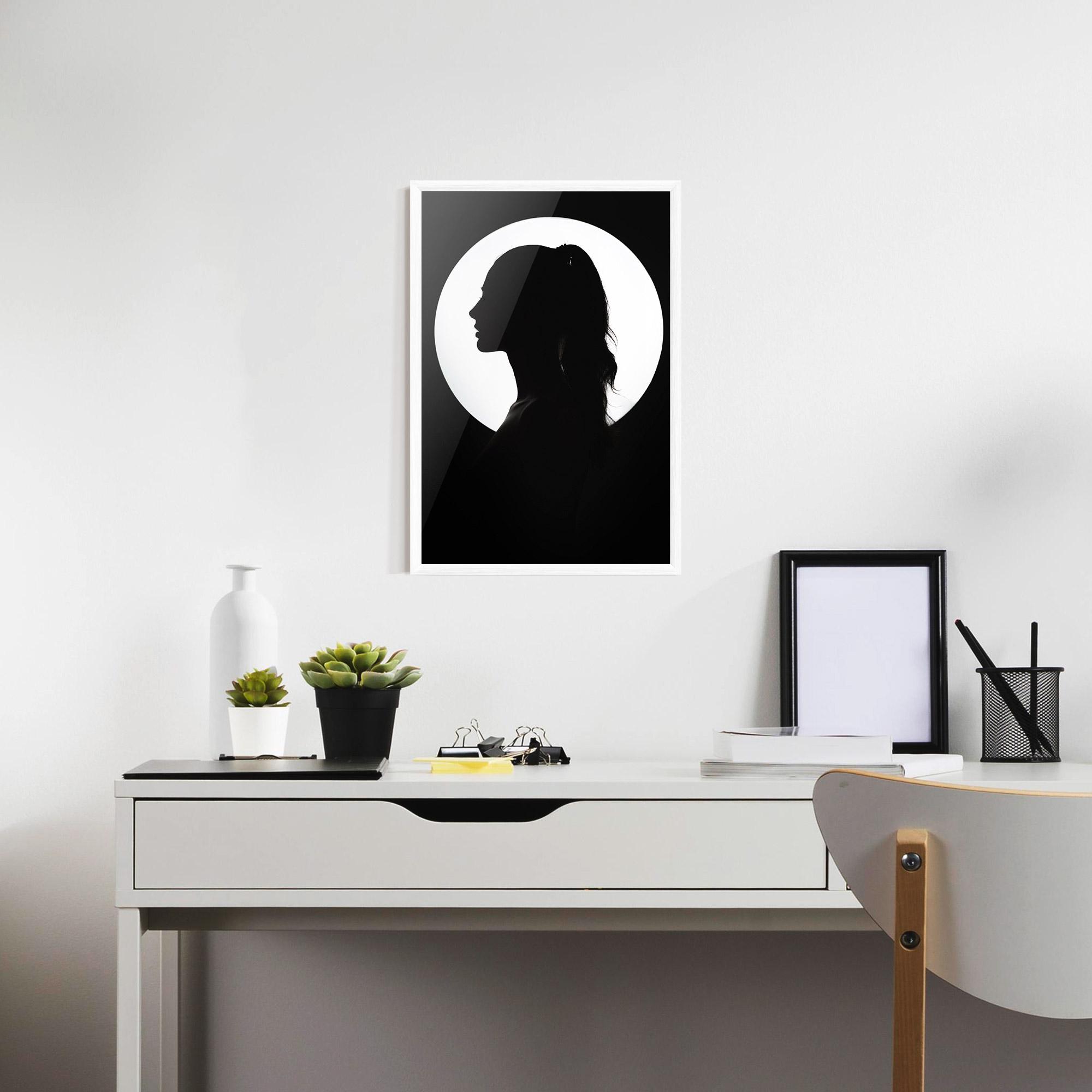 Plakat w Ramie Full Moon Girl mockup 7