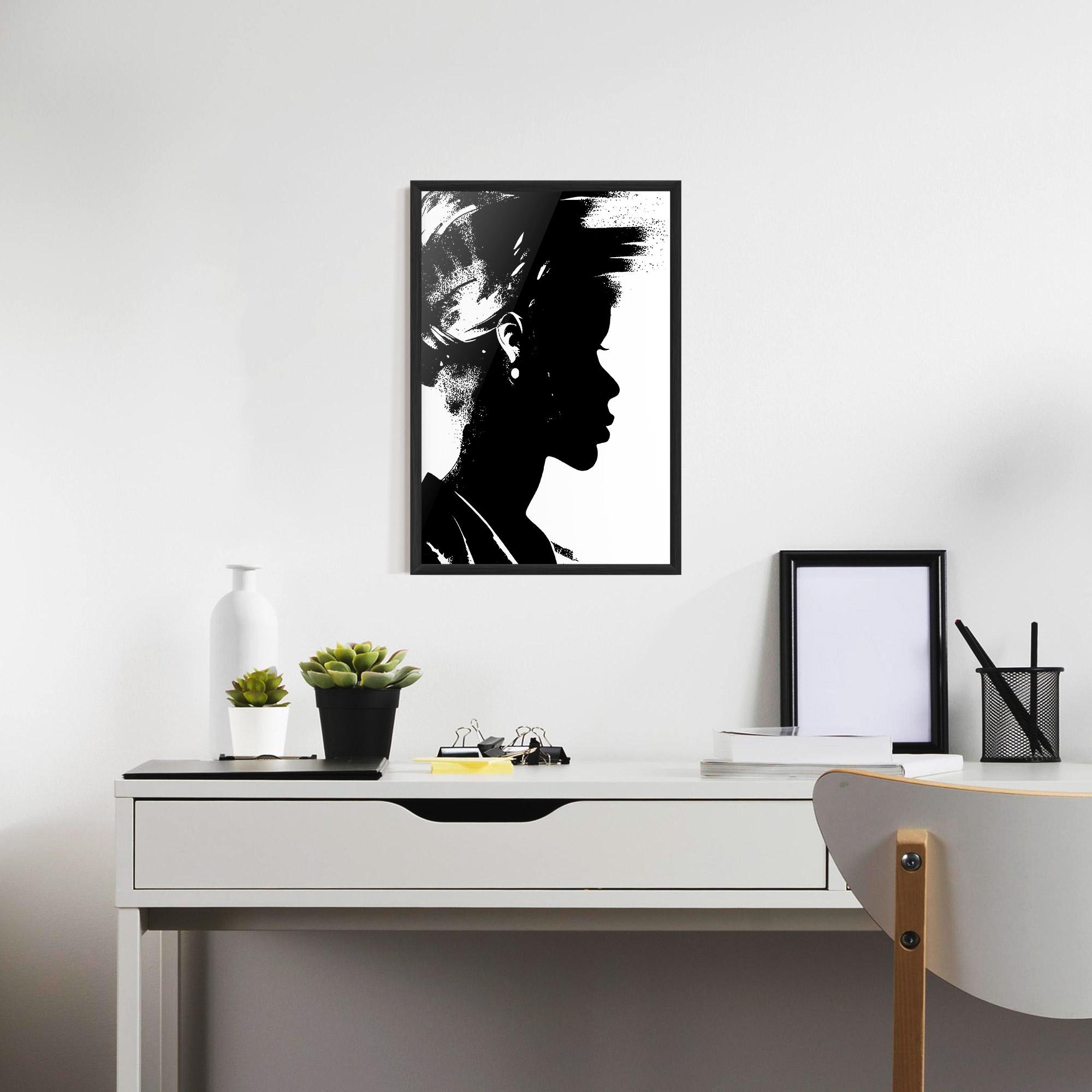 Plakat w Ramie Black Silhouette mockup 7