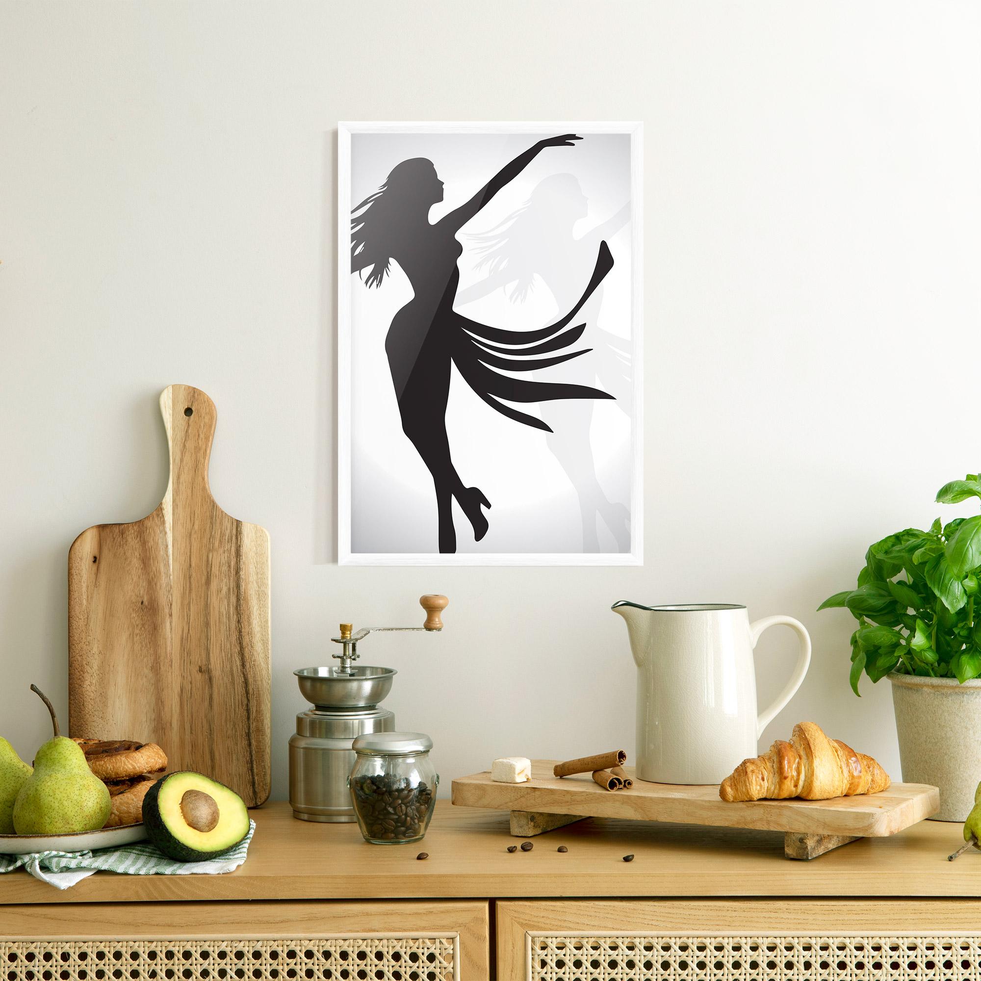 Plakat w Ramie Dance Shilouette mockup 8