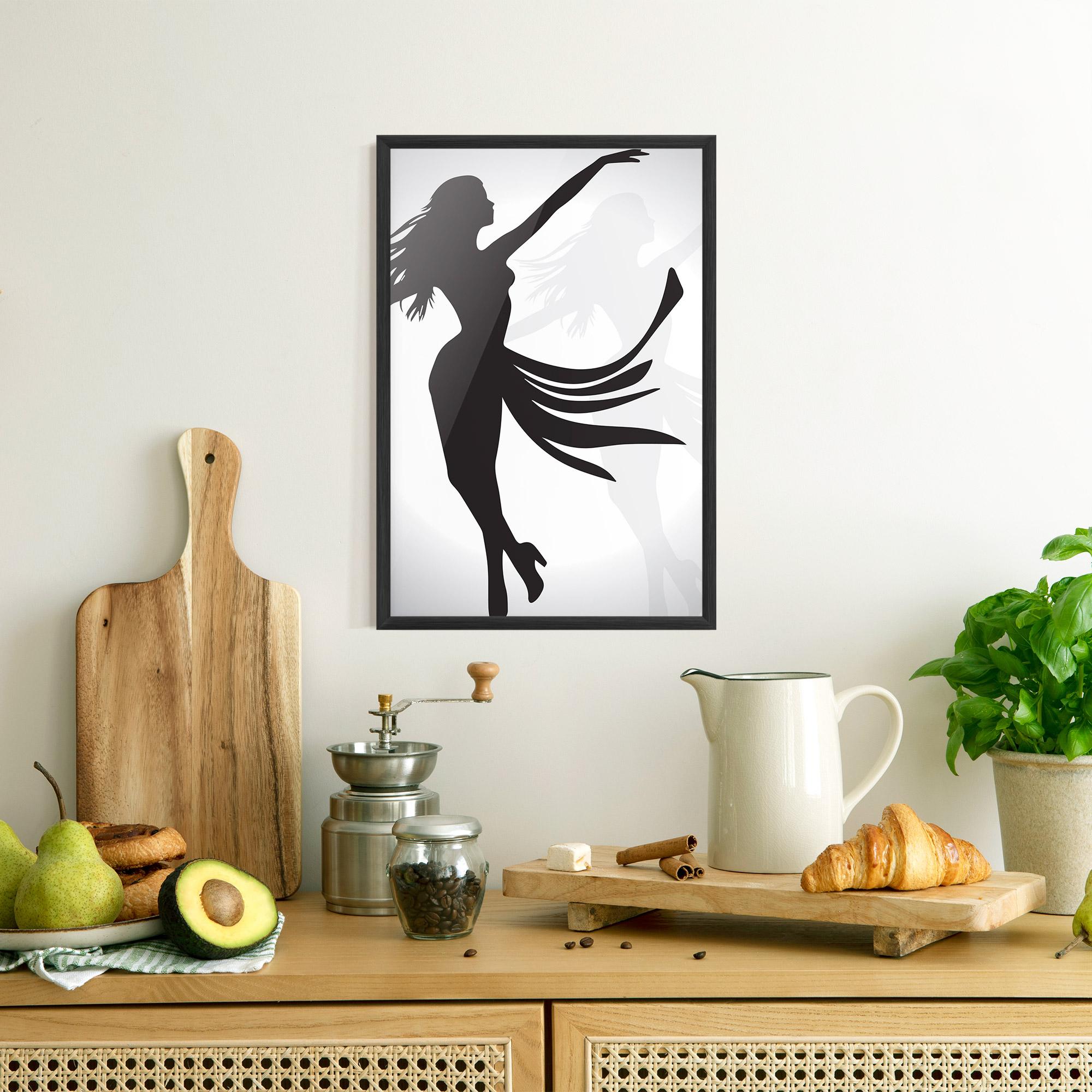 Plakat w Ramie Dance Shilouette mockup 8