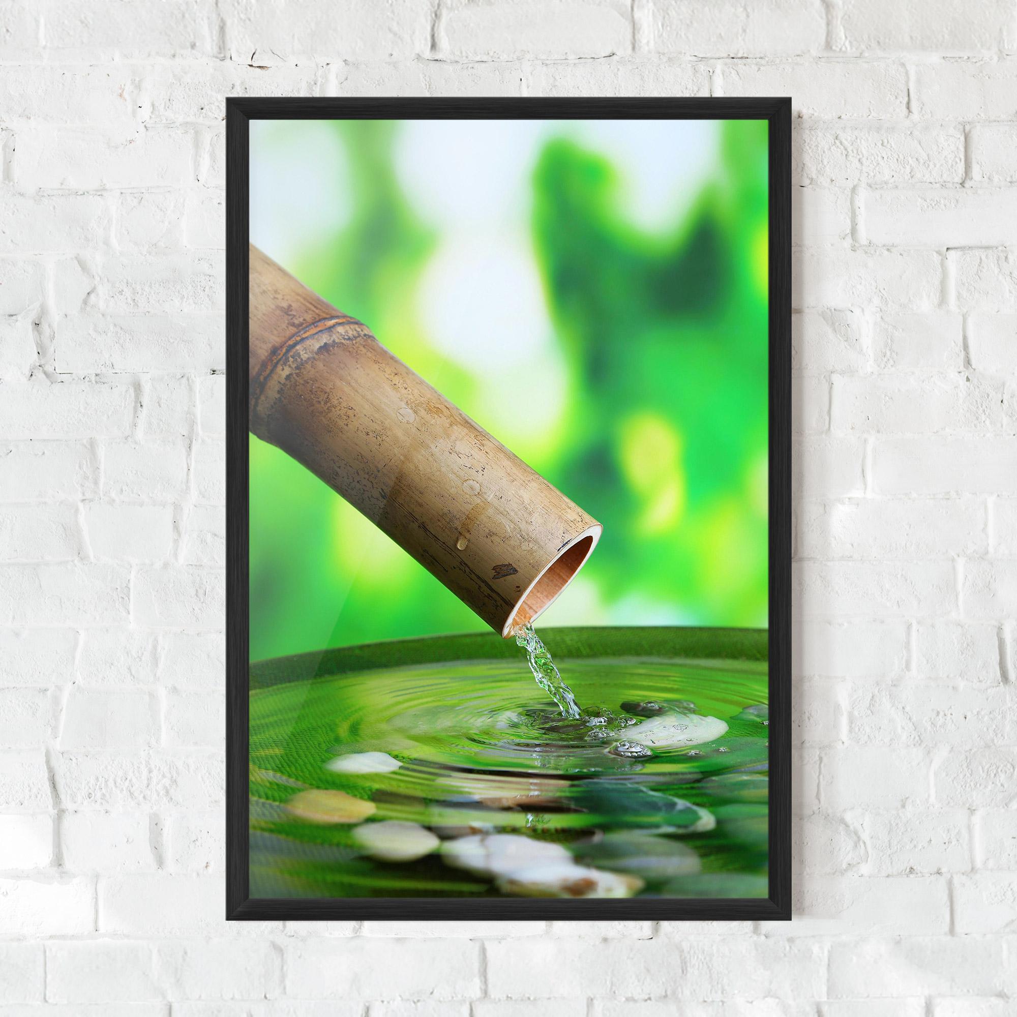 Plakat w Ramie Bamboo Fountain mockup 0