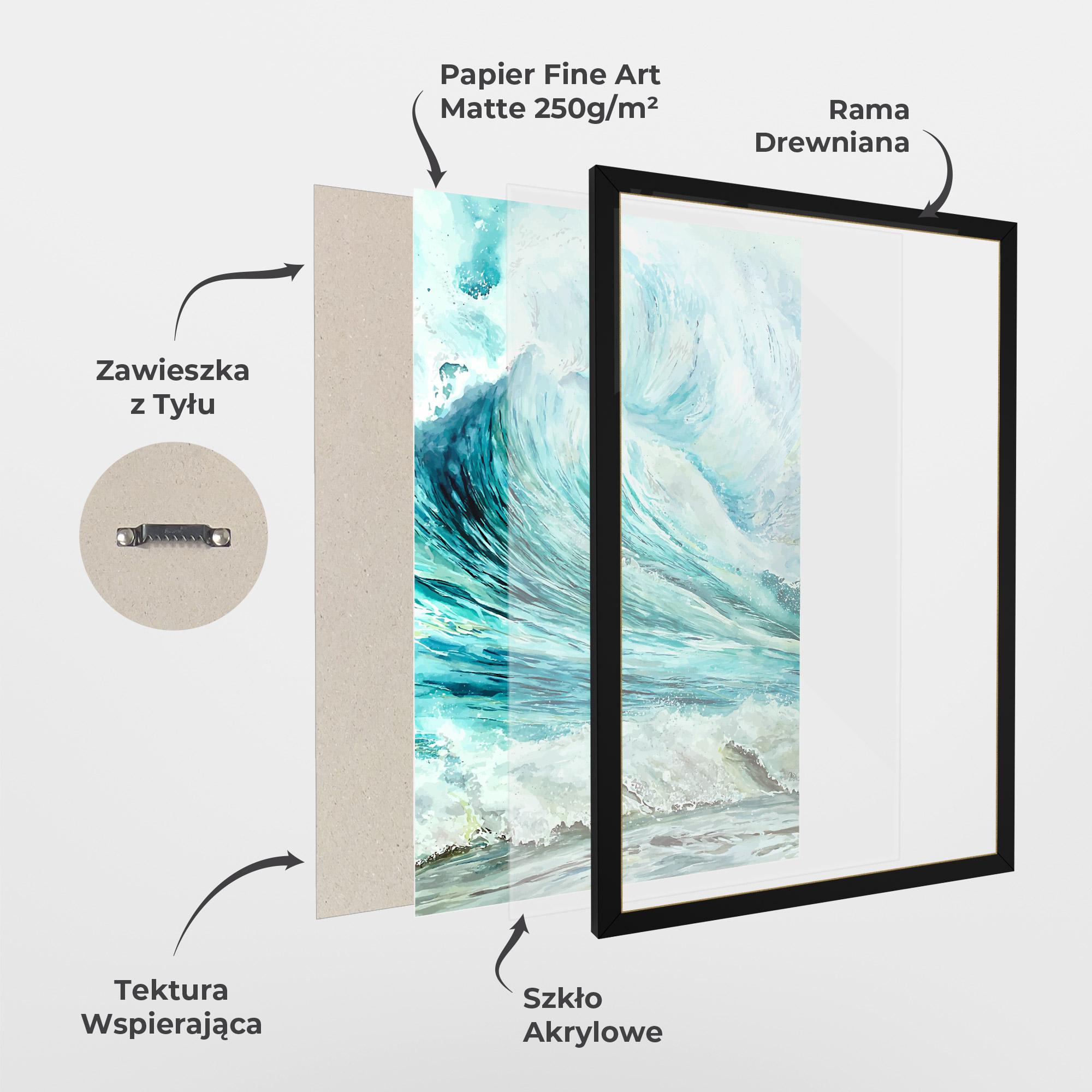 Plakat w Ramie Sea Watercolor mockup 1
