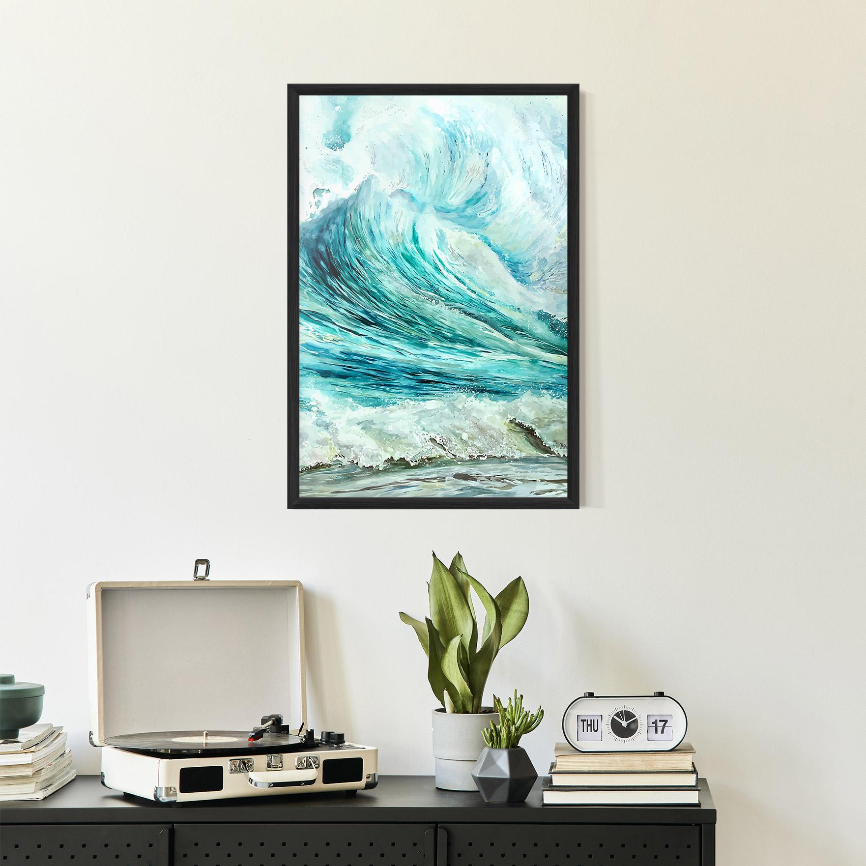 Plakat w Ramie Sea Watercolor mockup 2