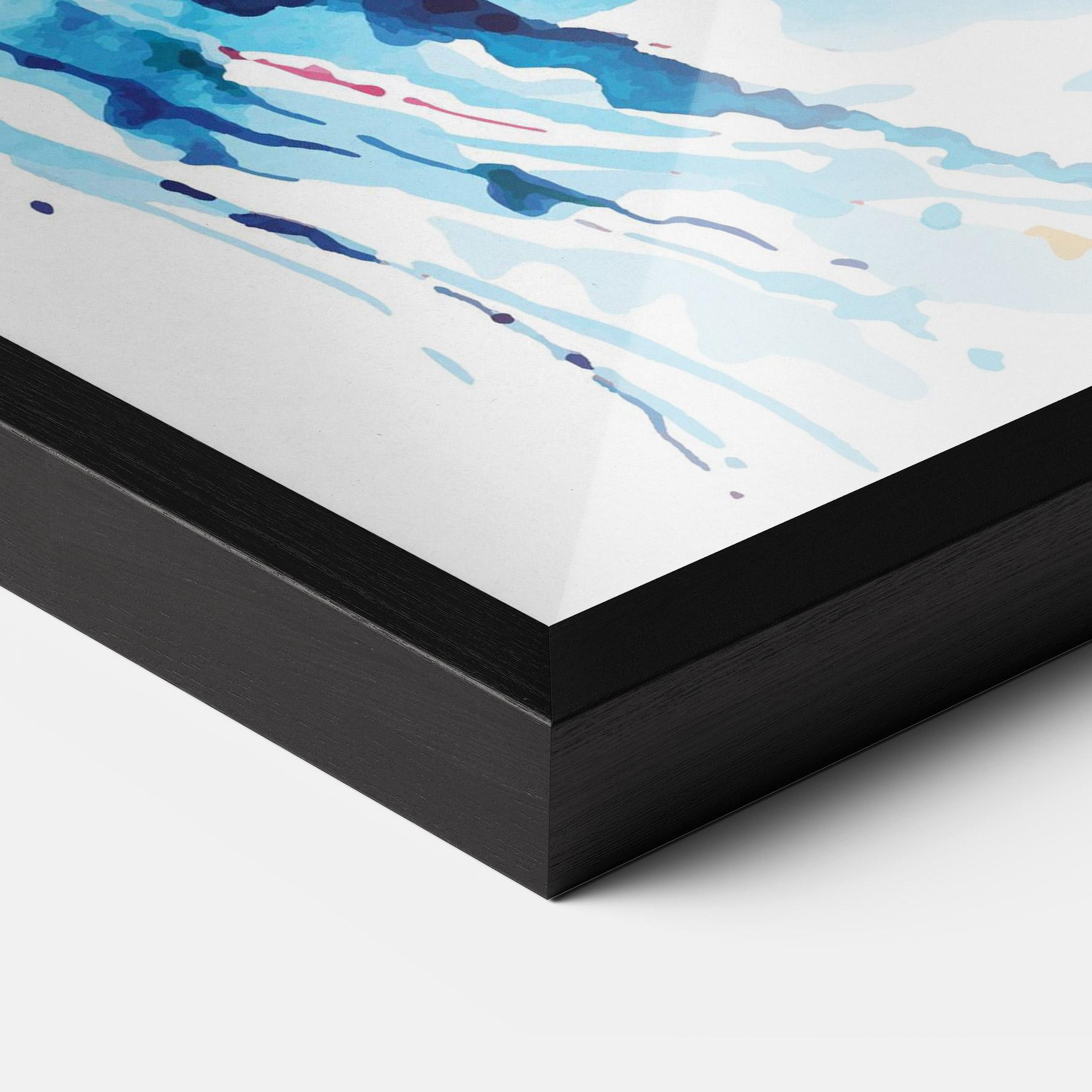 Plakat w Ramie Jellyfish Watercolor mockup 3