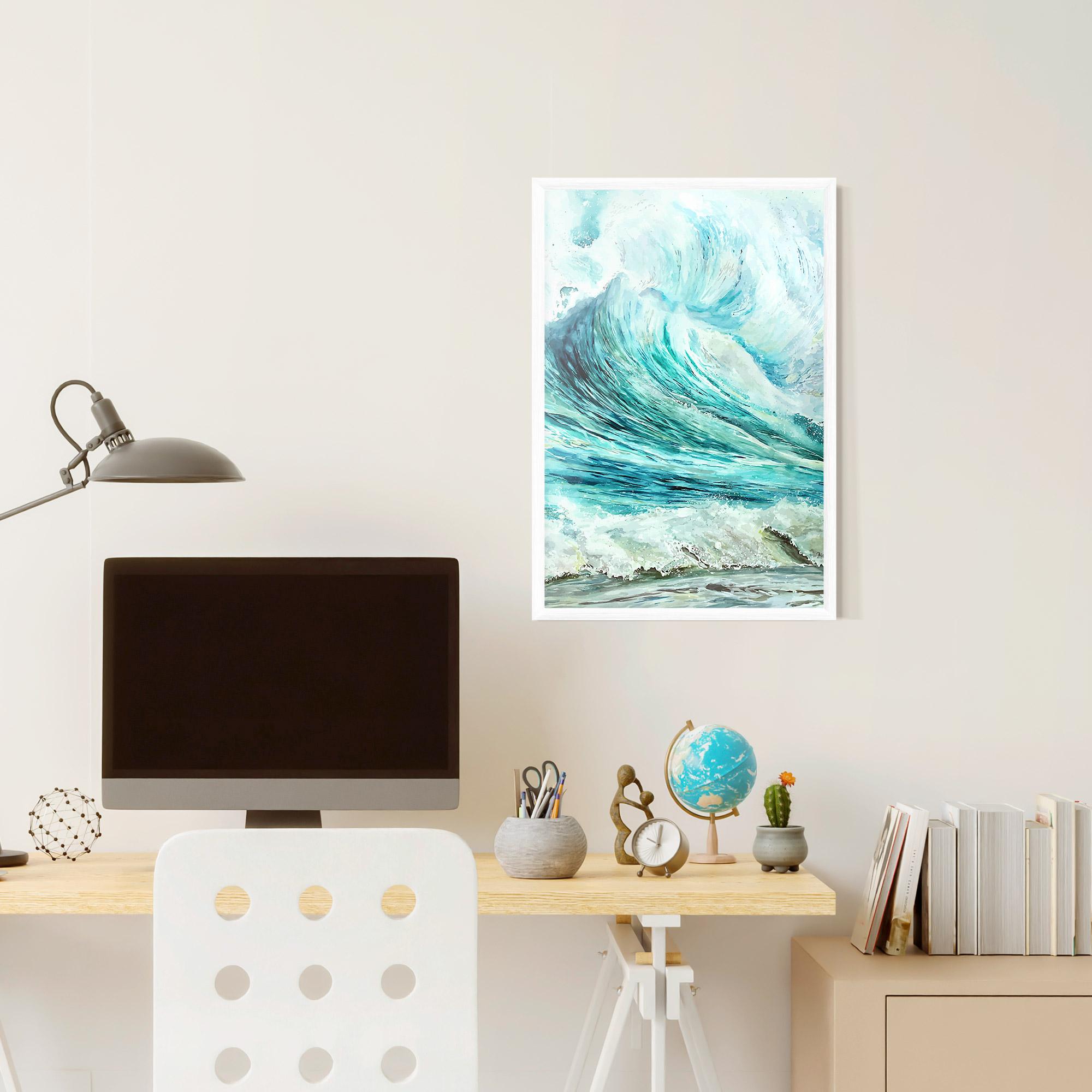 Plakat w Ramie Sea Watercolor mockup 6