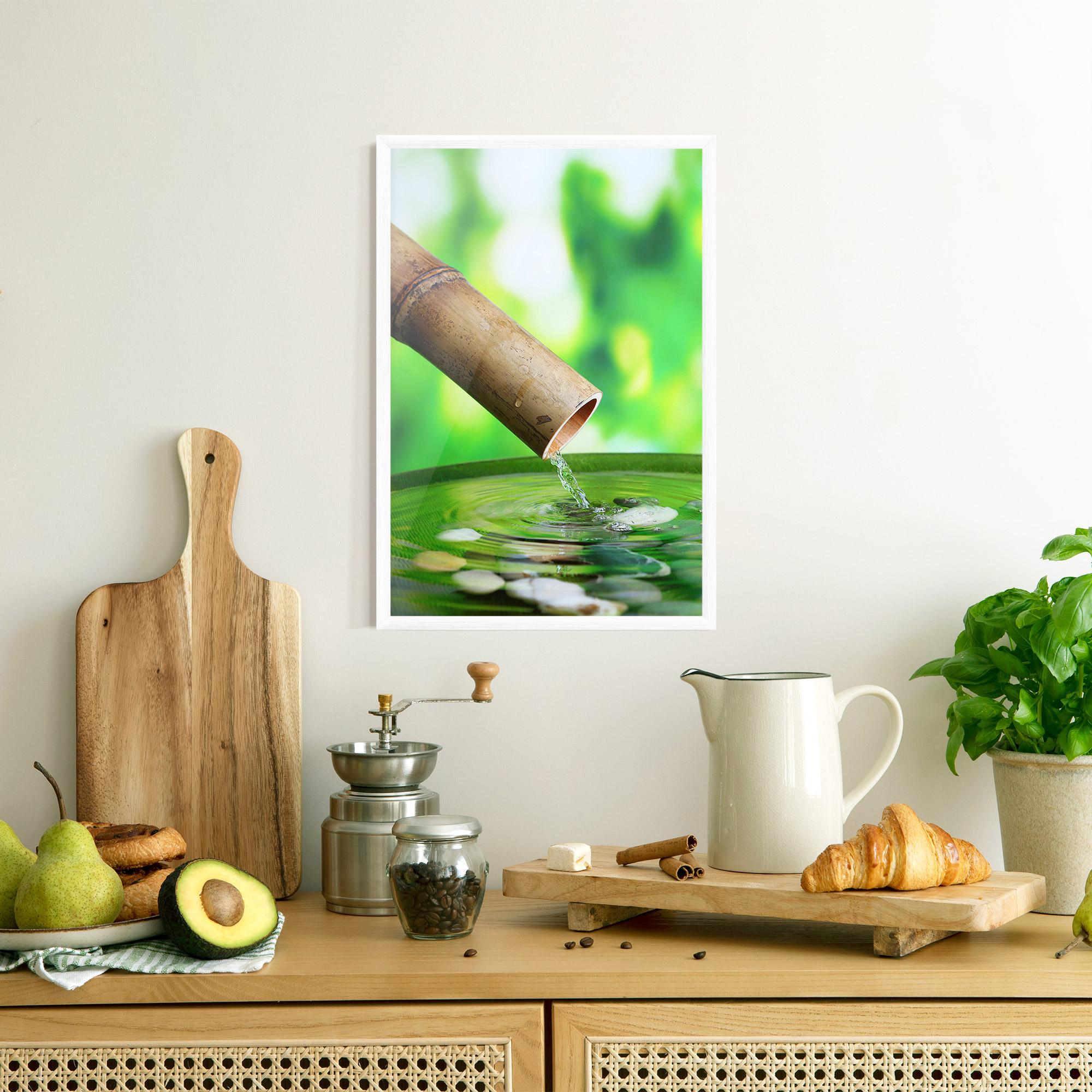 Plakat w Ramie Bamboo Fountain mockup 8