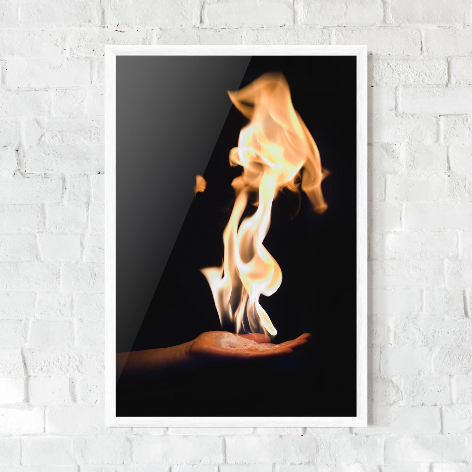 Plakat w Ramie Fire Palm mockup 0
