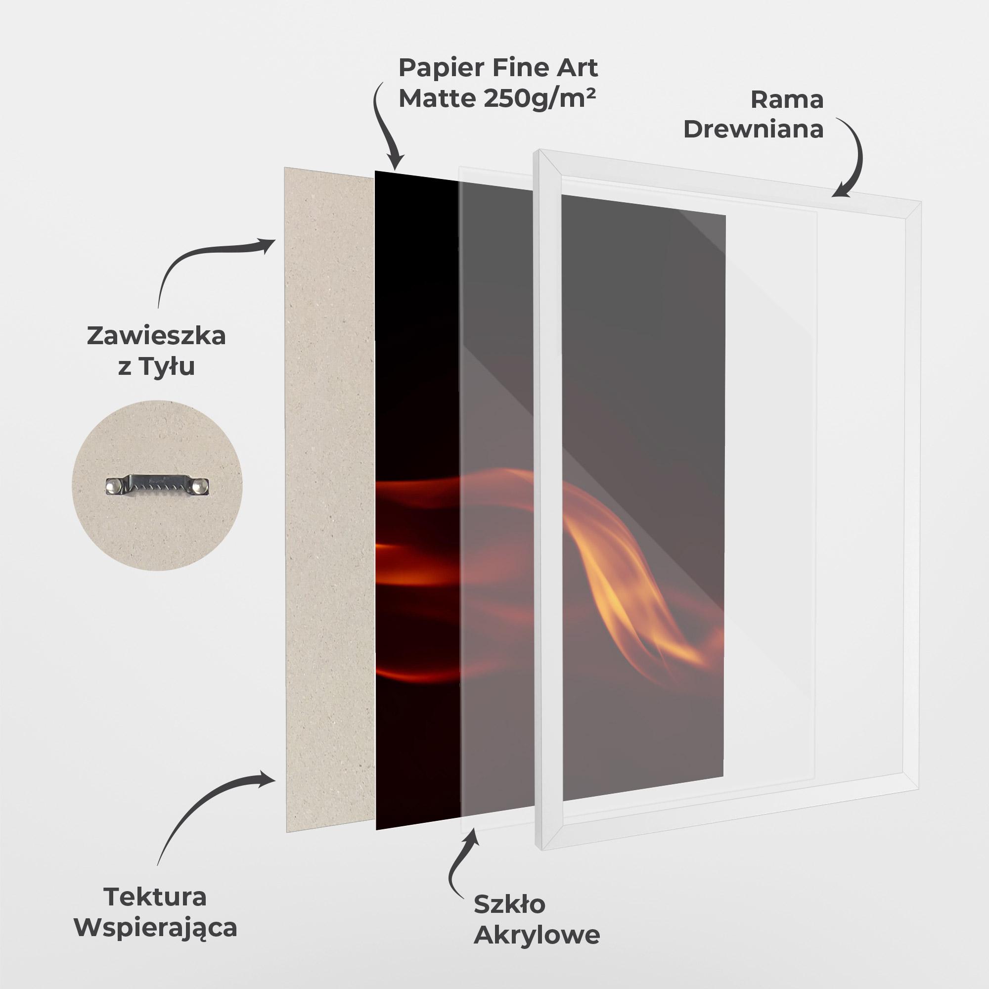Plakat w Ramie Relax Flame mockup 1