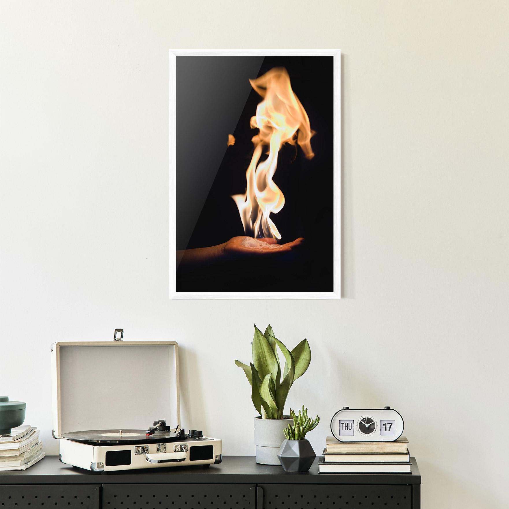 Plakat w Ramie Fire Palm mockup 2