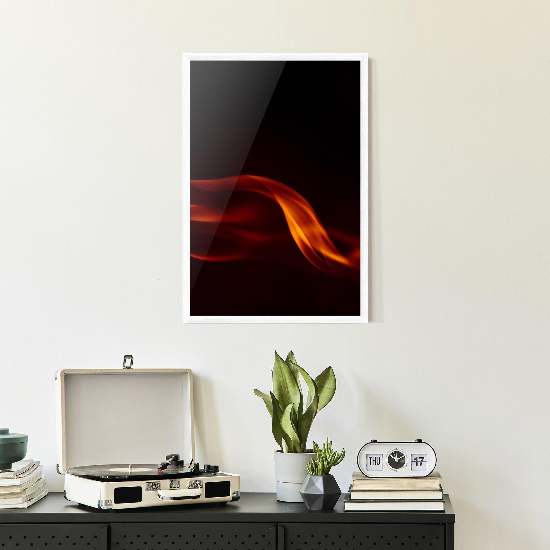 Plakat w Ramie Relax Flame mockup 2