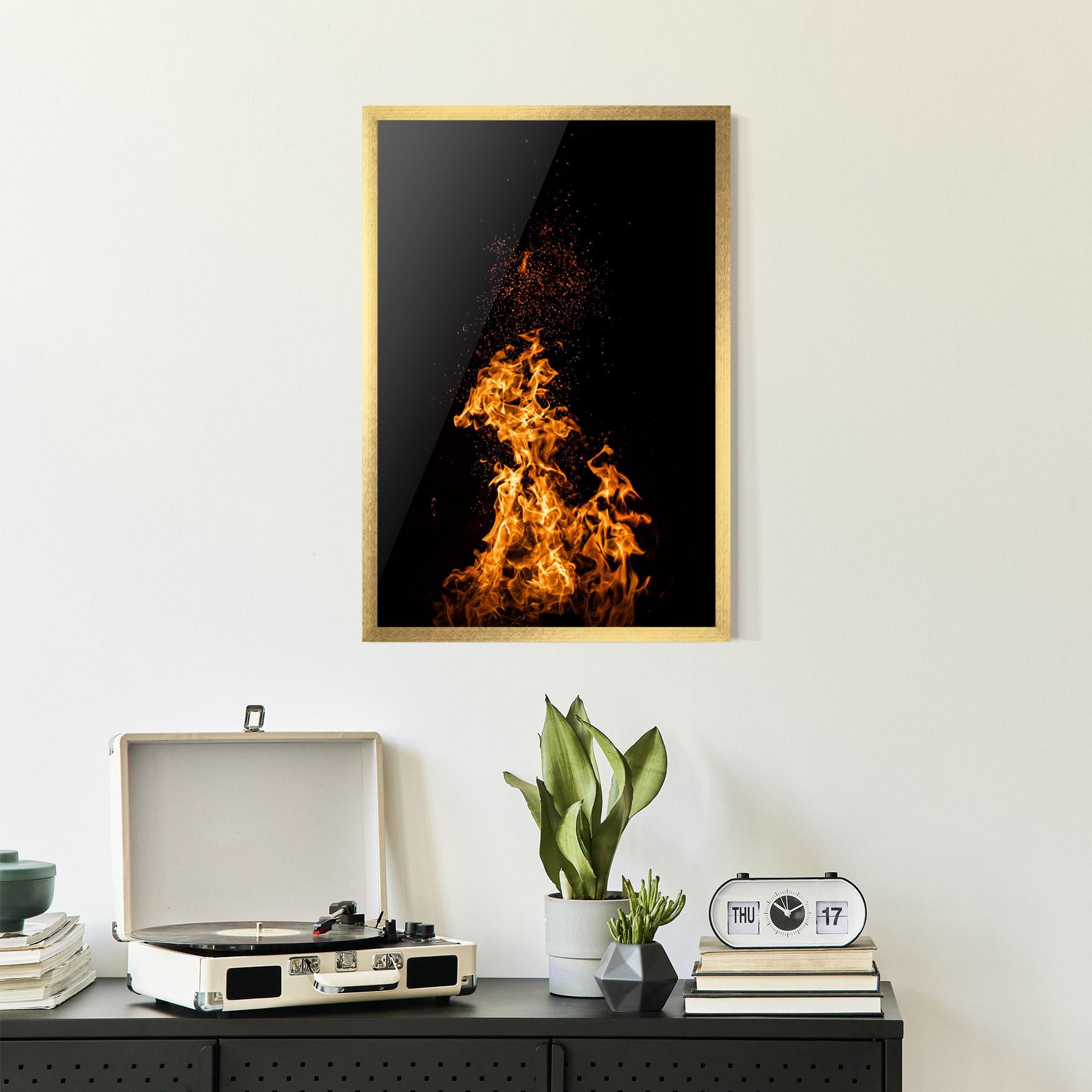 Plakat w Ramie Big Fire mockup 2