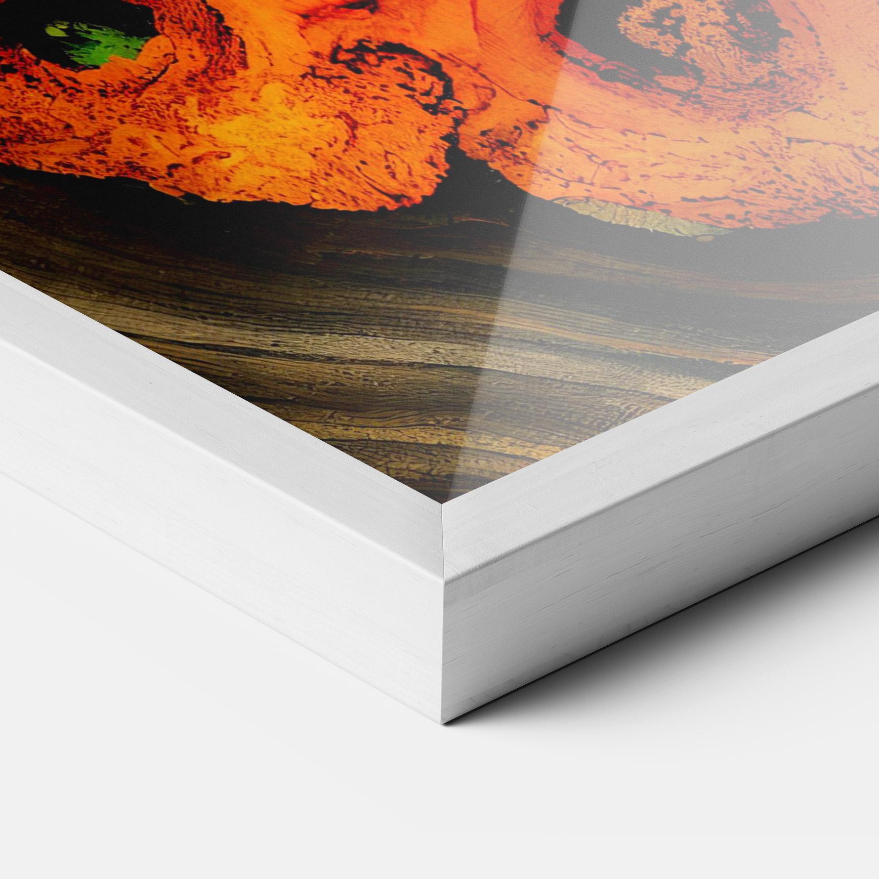 Plakat w Ramie Fire Wood Texture mockup 3