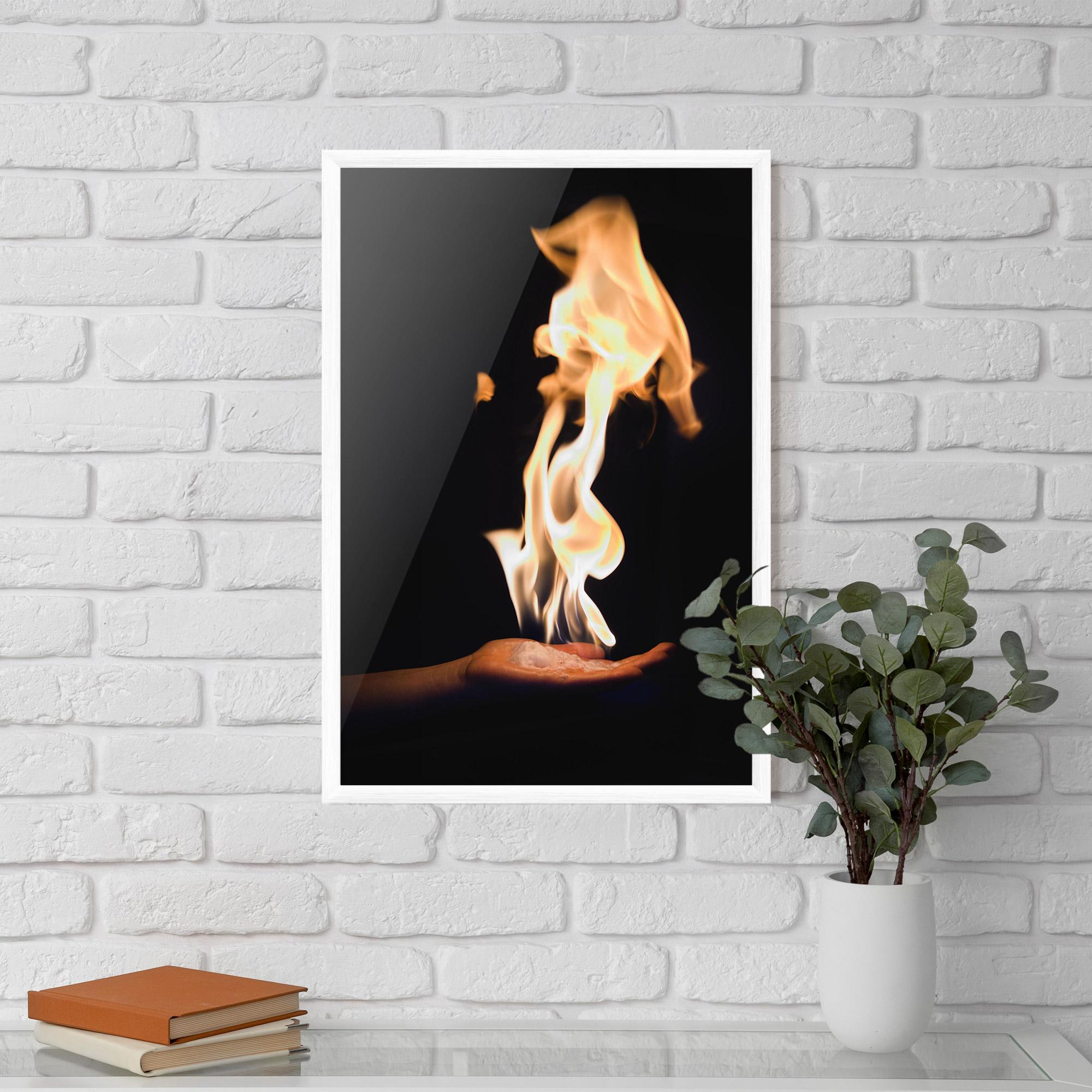 Plakat w Ramie Fire Palm mockup 5