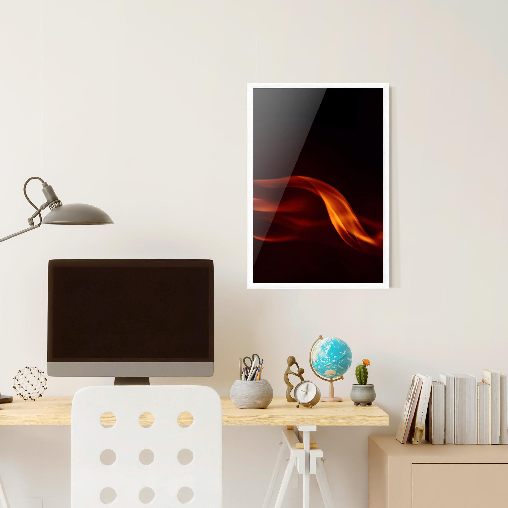 Plakat w Ramie Relax Flame mockup 6