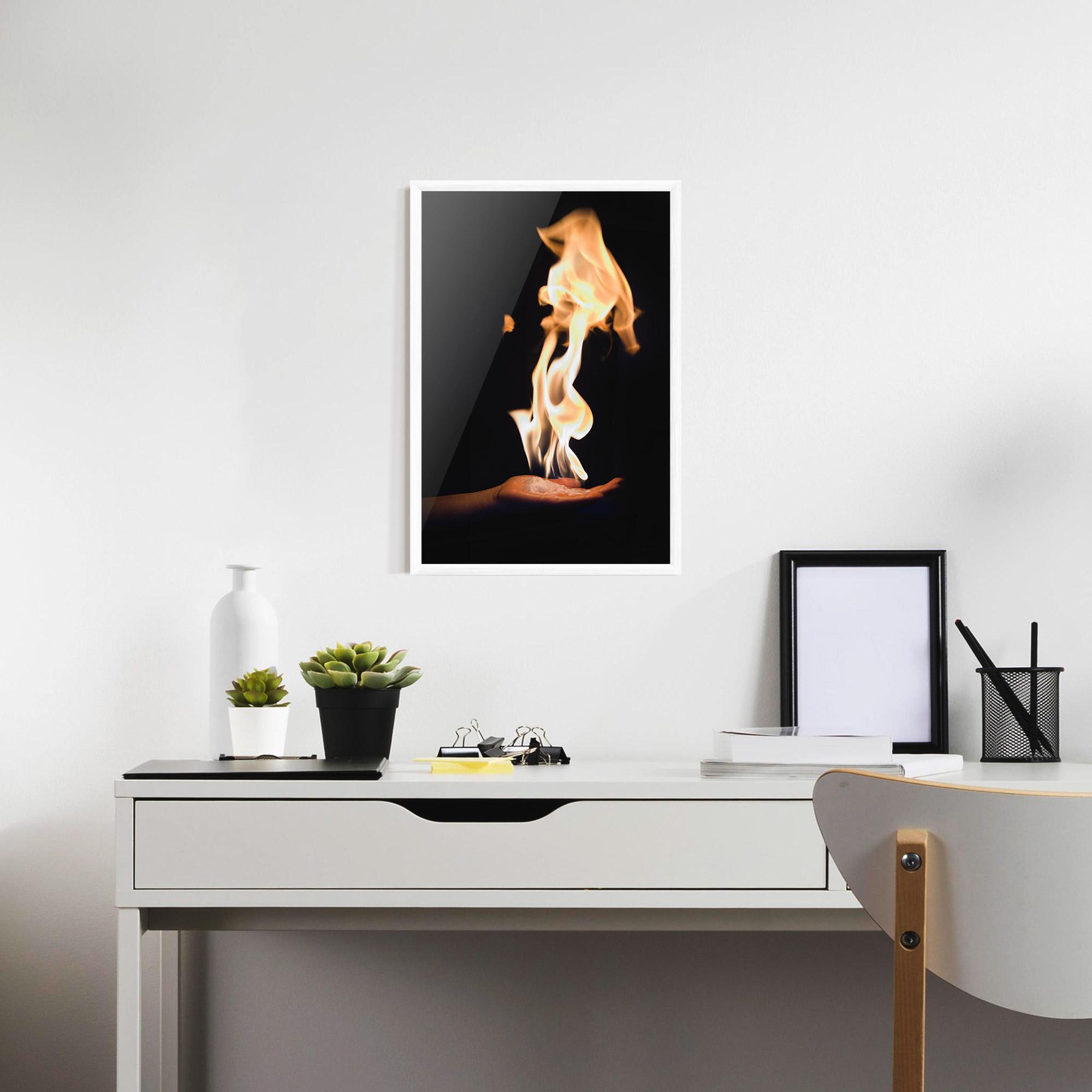 Plakat w Ramie Fire Palm mockup 7