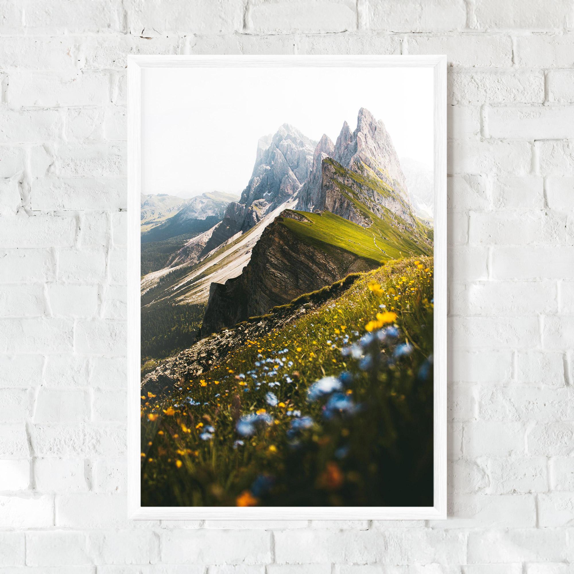 Plakat w Ramie Foggy Mountain View mockup 0
