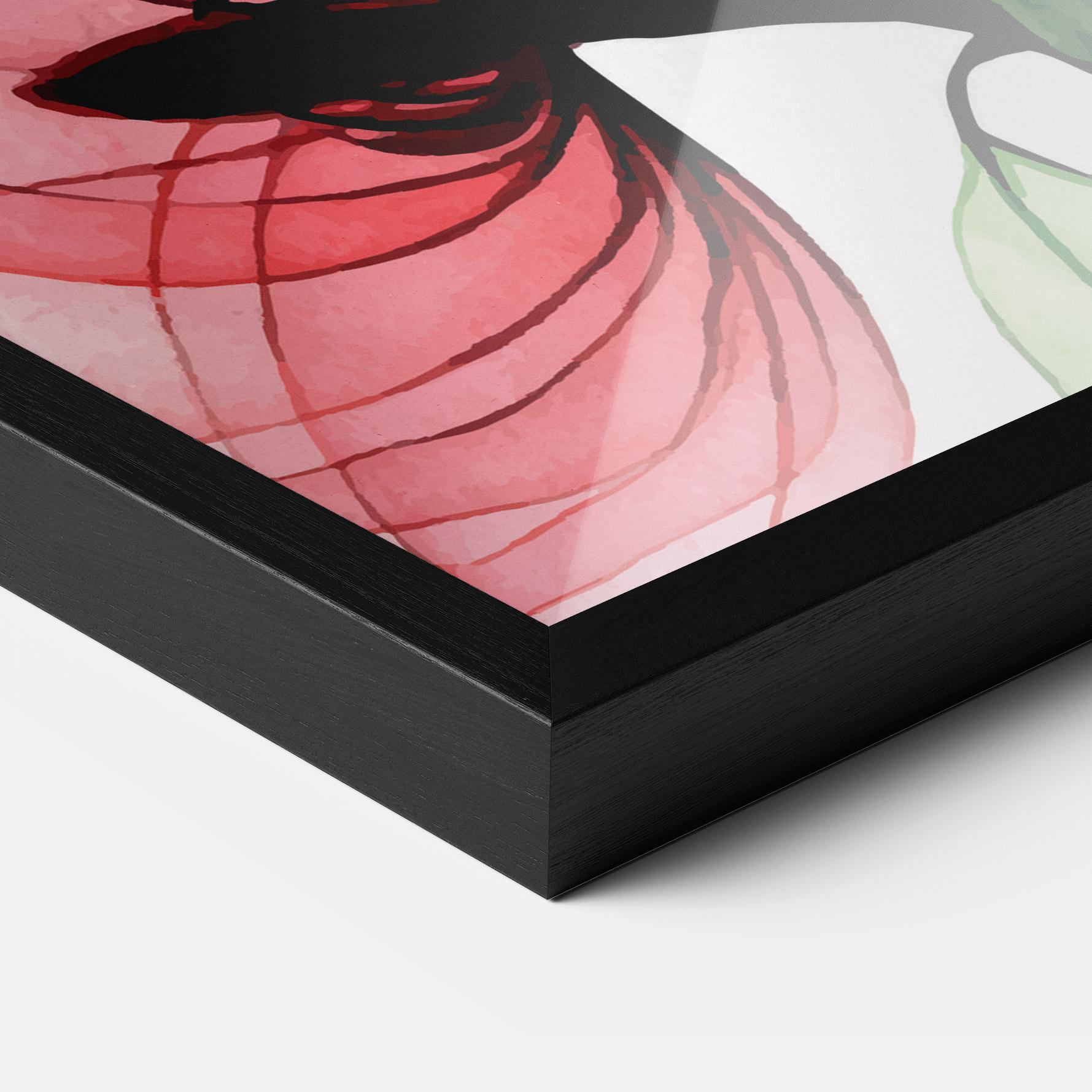 Plakat w Ramie Pink Green Nature mockup 3