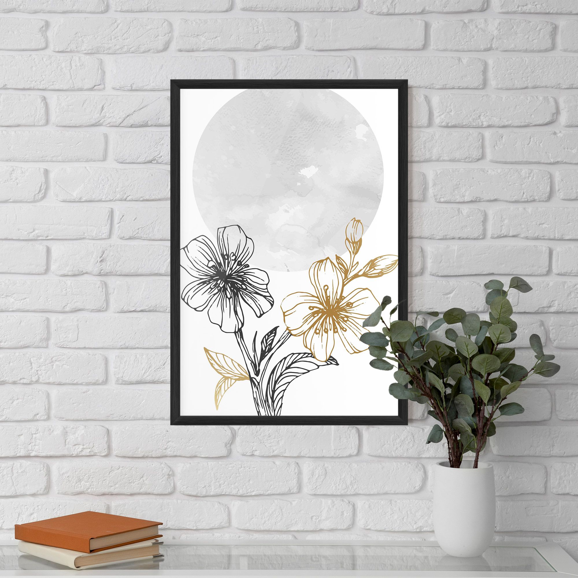 Grey Moon Flowers mockup 5