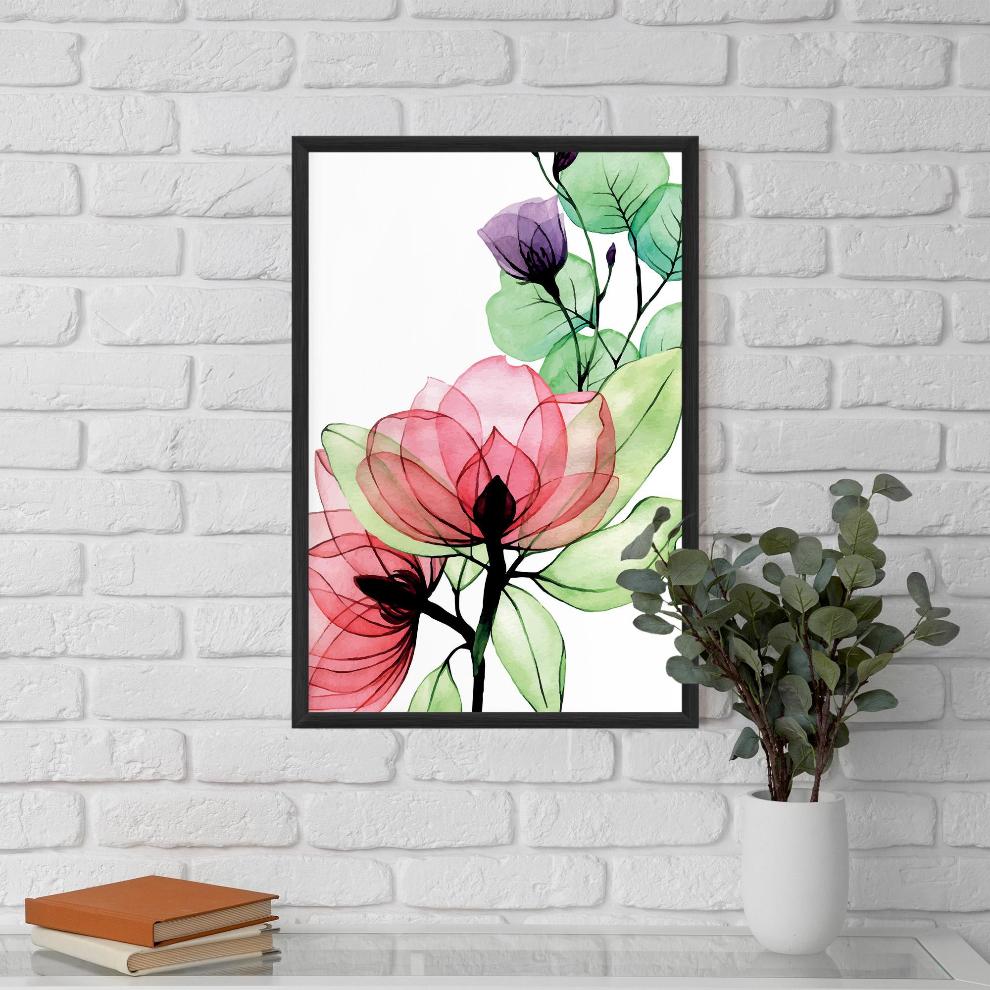 Plakat w Ramie Pink Green Nature mockup 5