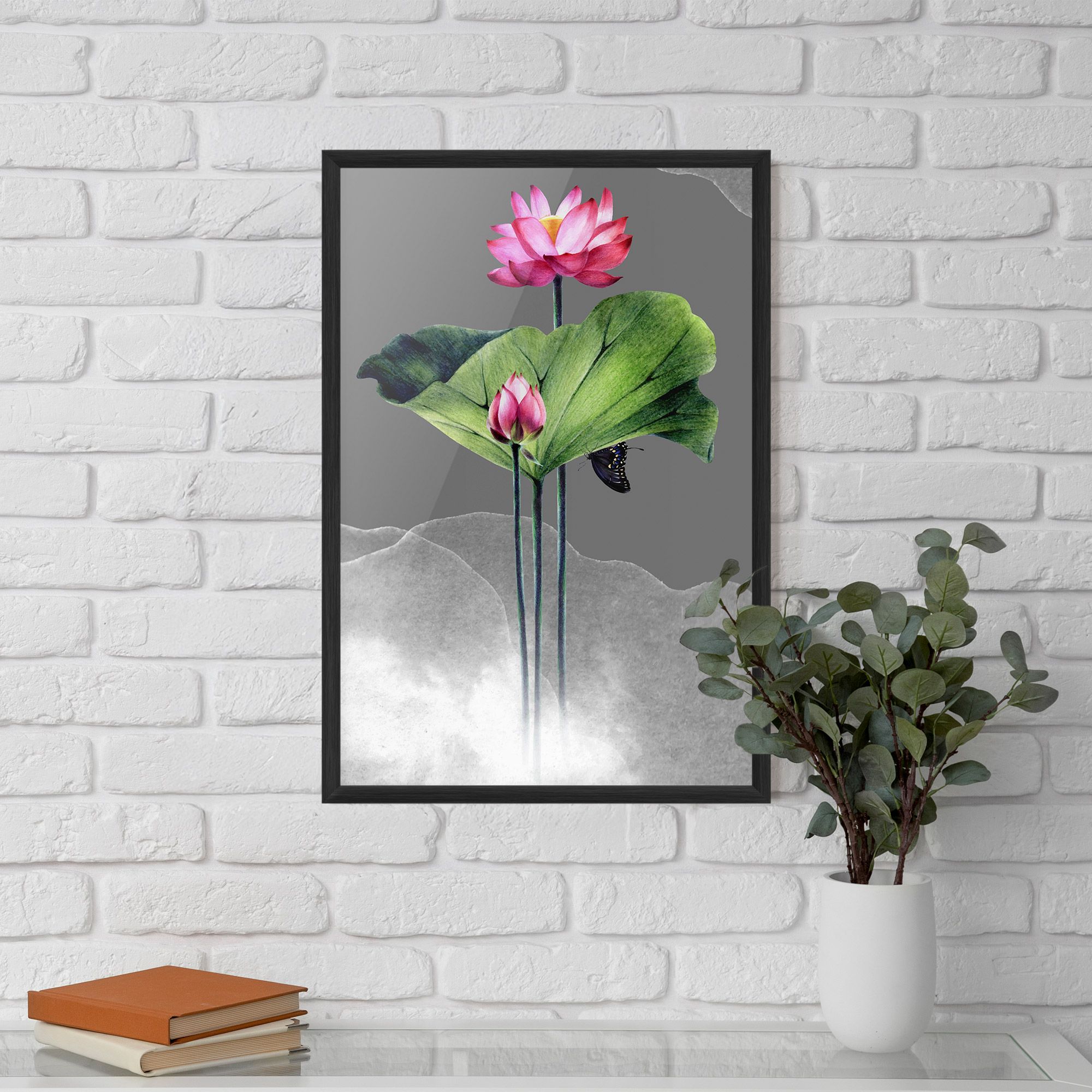 Pink Lotus Art mockup 5