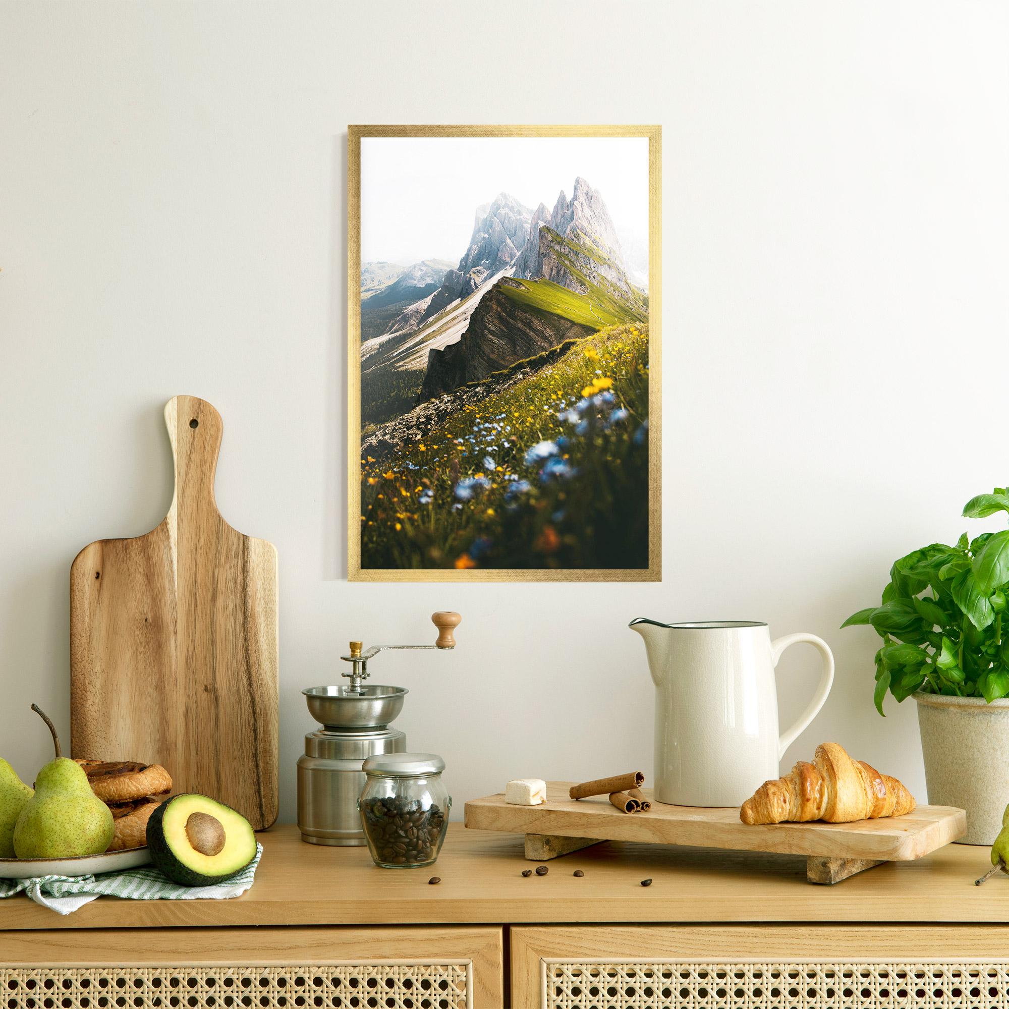 Plakat w Ramie Foggy Mountain View mockup 8