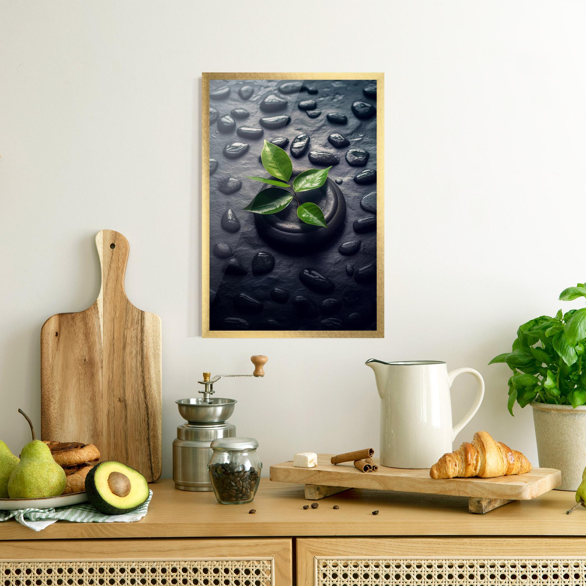 Plakat w Ramie Realistic Spa Leaf mockup 8