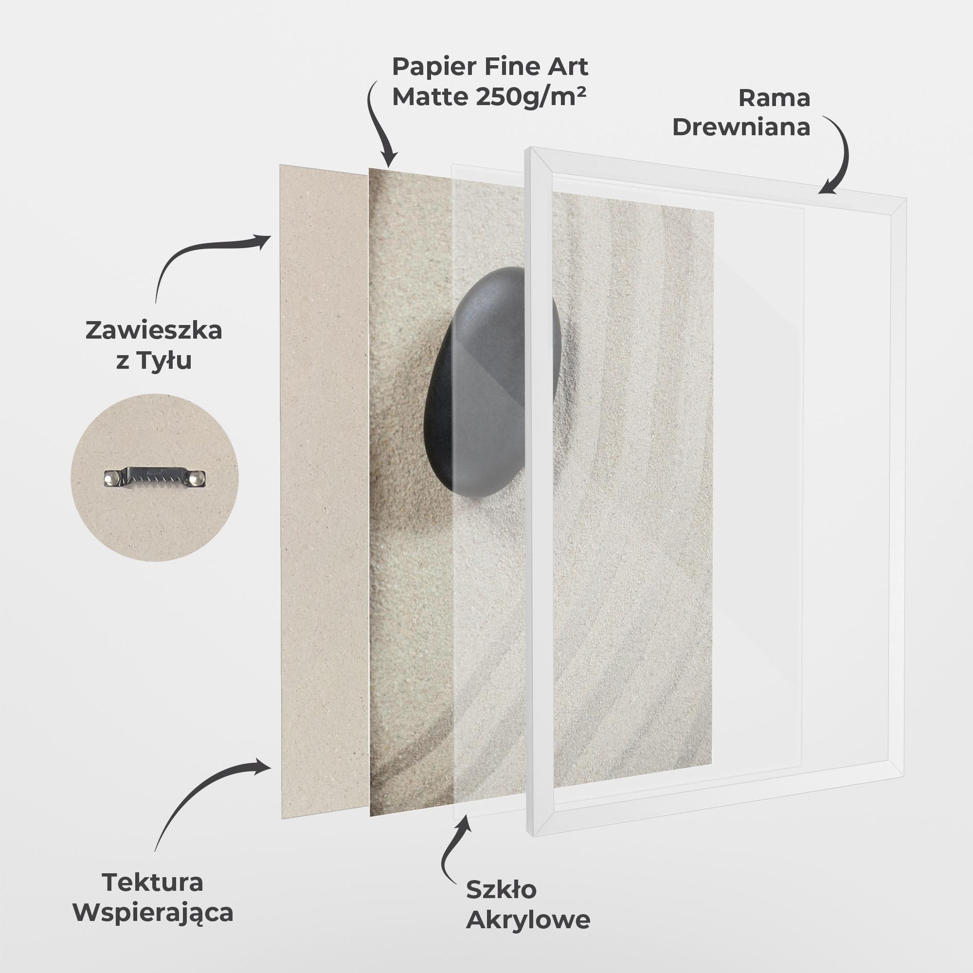 Plakat w Ramie Black Pebble mockup 1