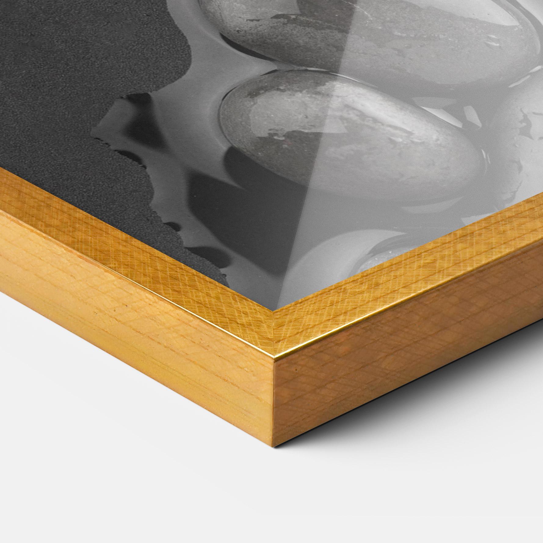 Plakat w Ramie Grey Shiny Stones mockup 3