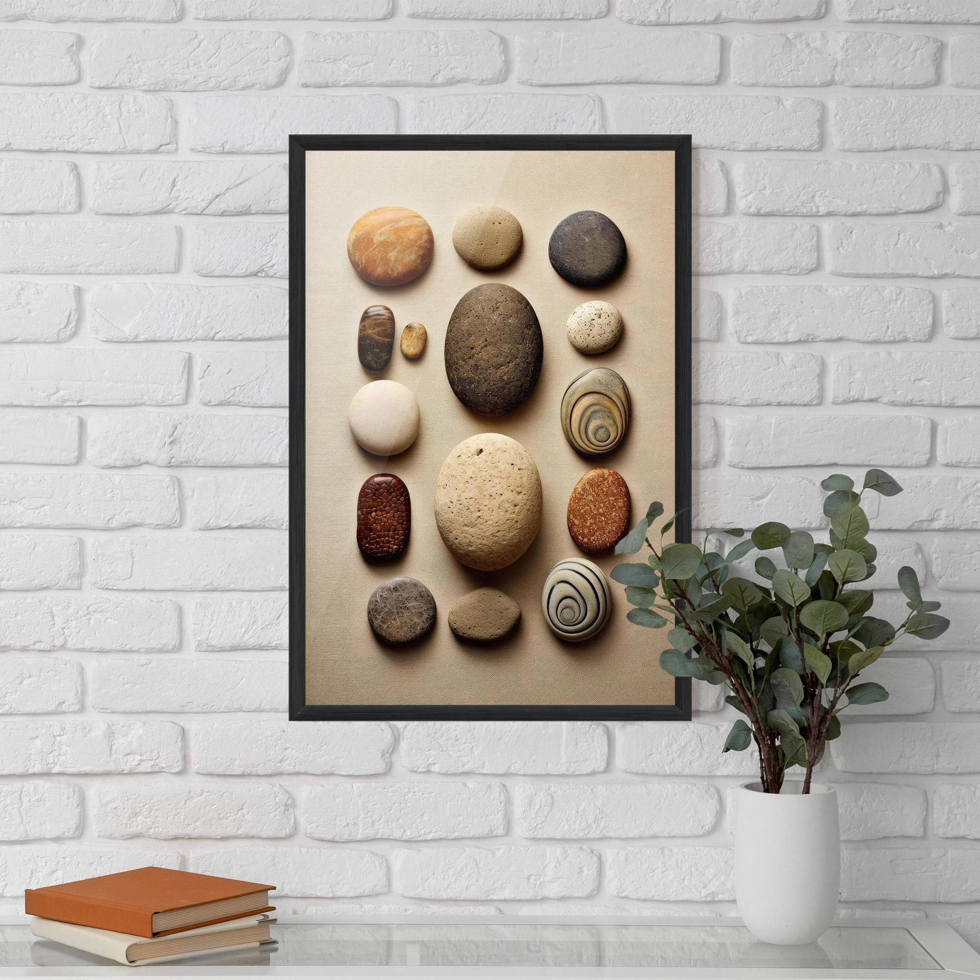 Plakat w Ramie Massage Stones Sand mockup 5