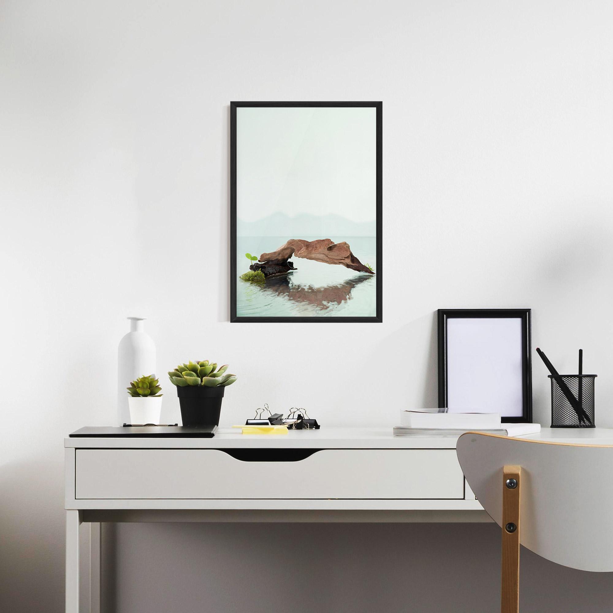 Plakat w Ramie Water Rock View mockup 7