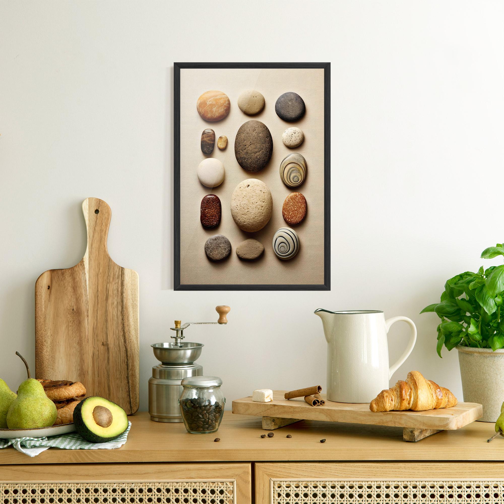 Plakat w Ramie Massage Stones Sand mockup 8