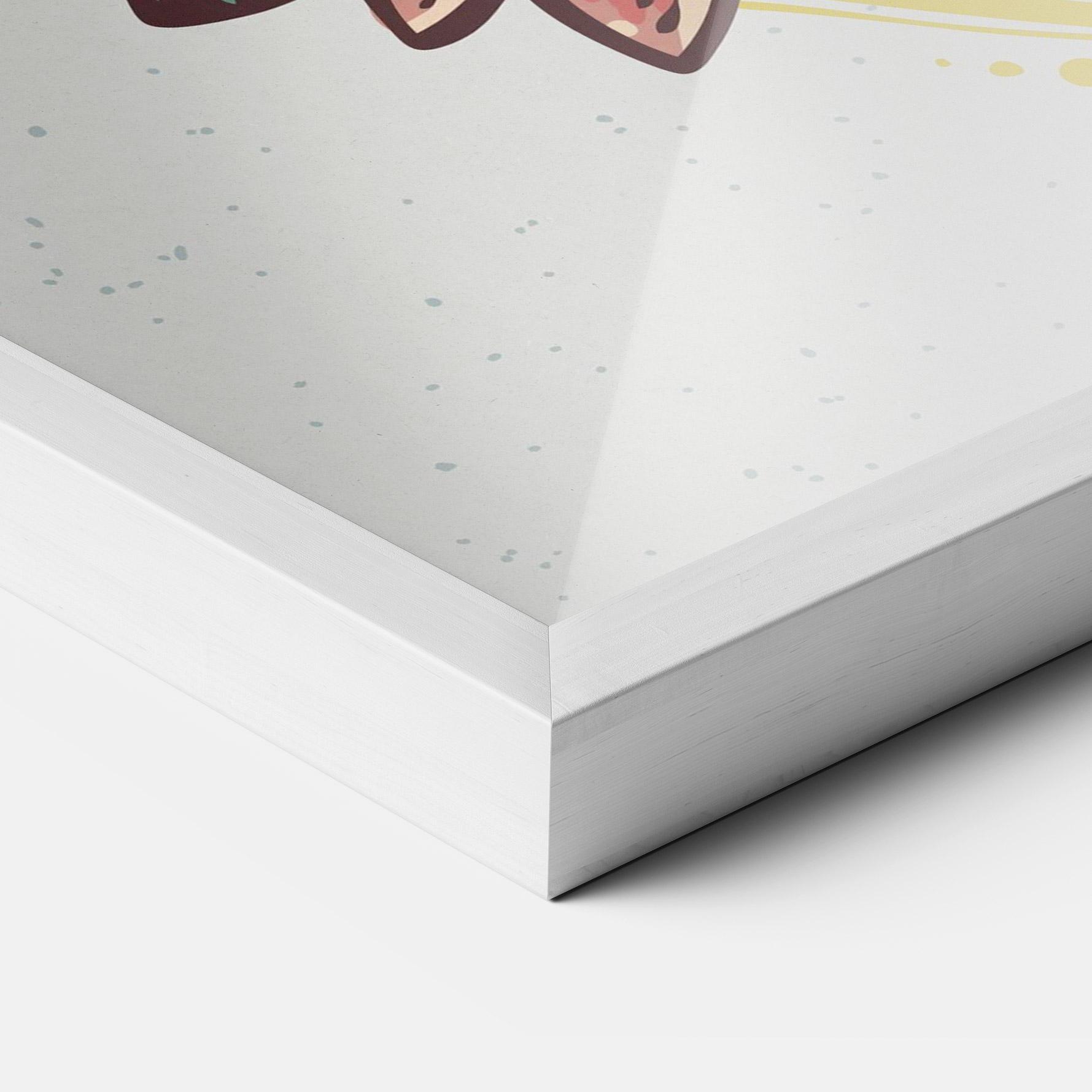 Plakat w Ramie Yinyang Flower mockup 3