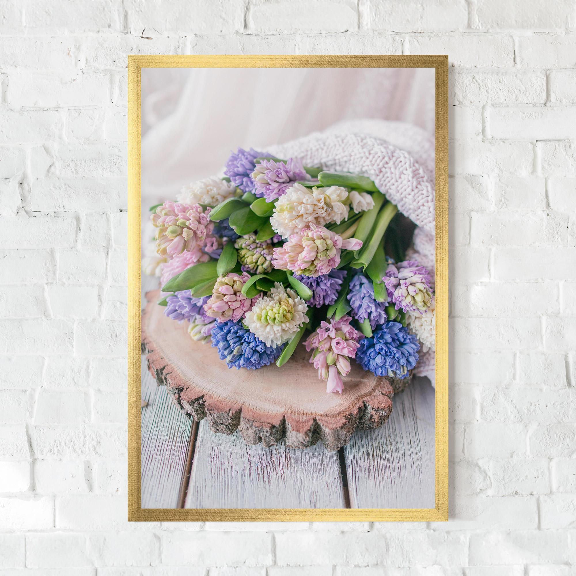 Plakat w Ramie Purple Mix Bouquet mockup 0
