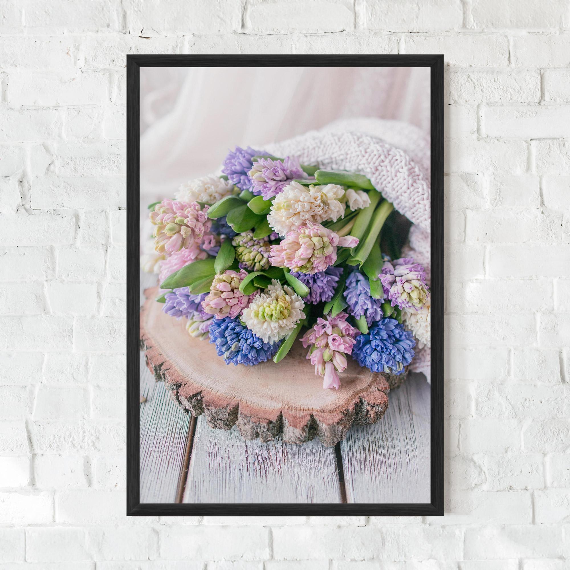 Plakat w Ramie Purple Mix Bouquet mockup 0