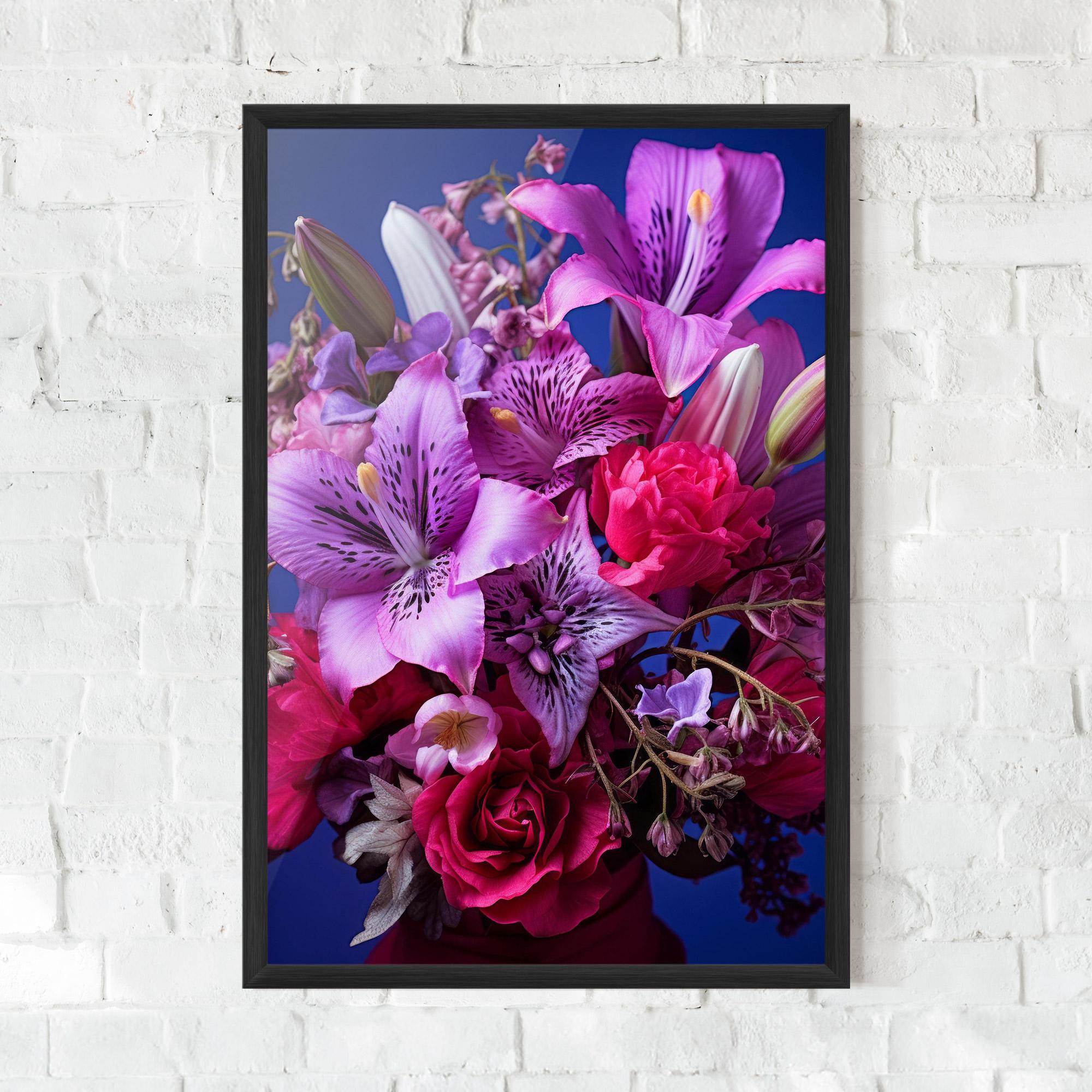 Plakat w Ramie Purple Pretty Flowers mockup 0