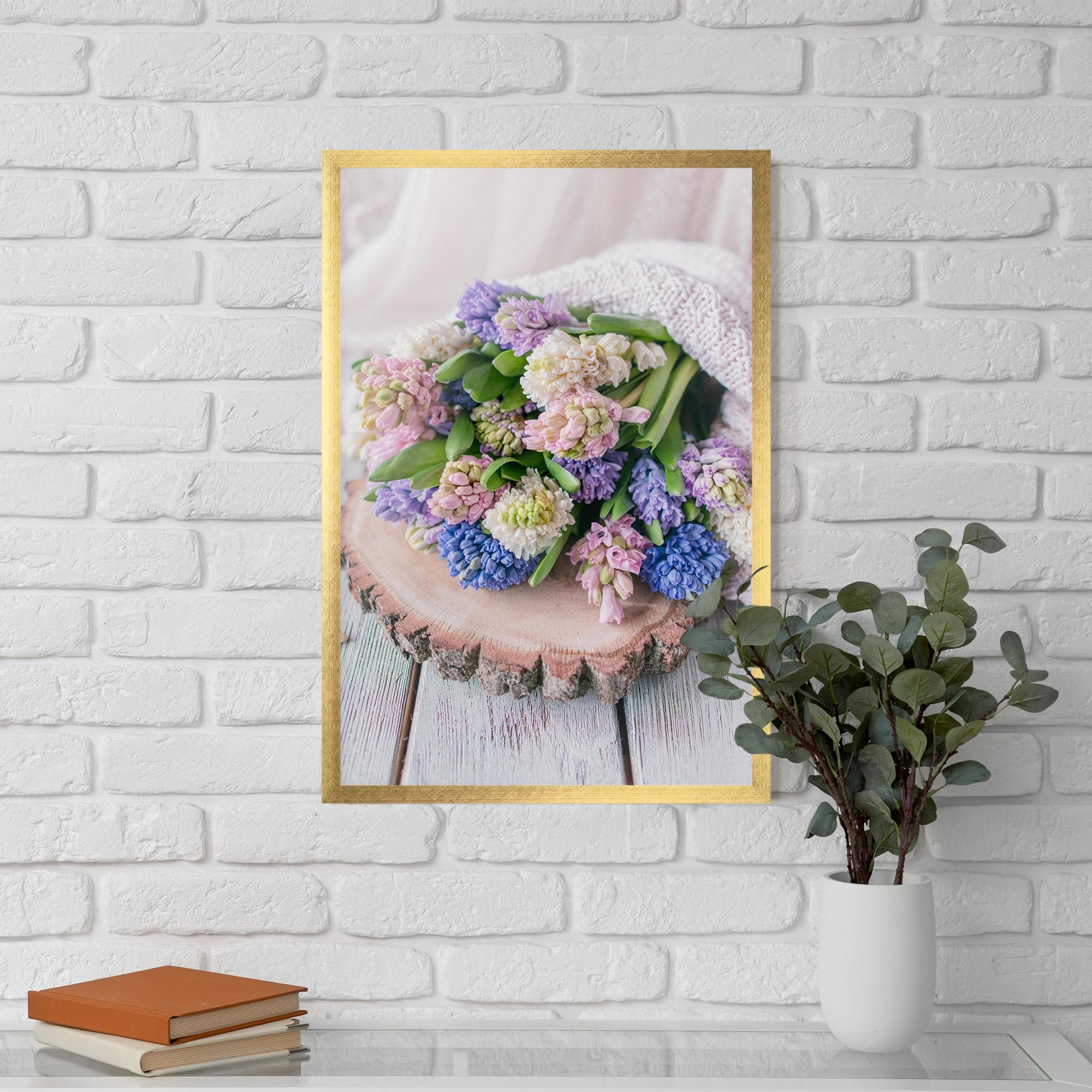 Plakat w Ramie Purple Mix Bouquet mockup 5