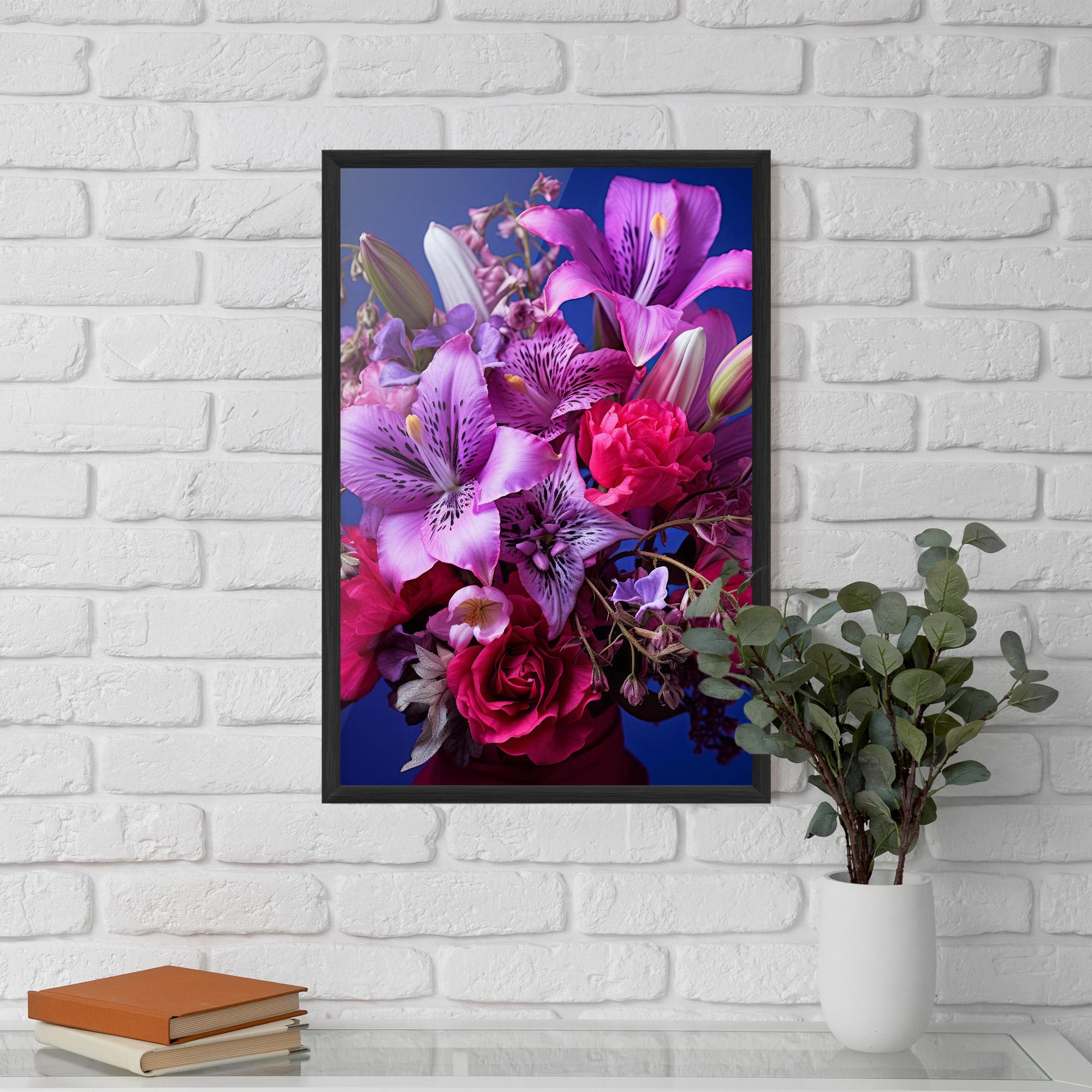 Plakat w Ramie Purple Pretty Flowers mockup 5