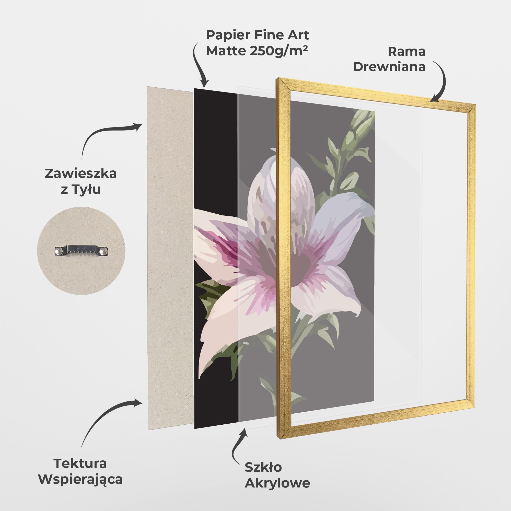 Plakat w Ramie Pink Pretty Lily mockup 1