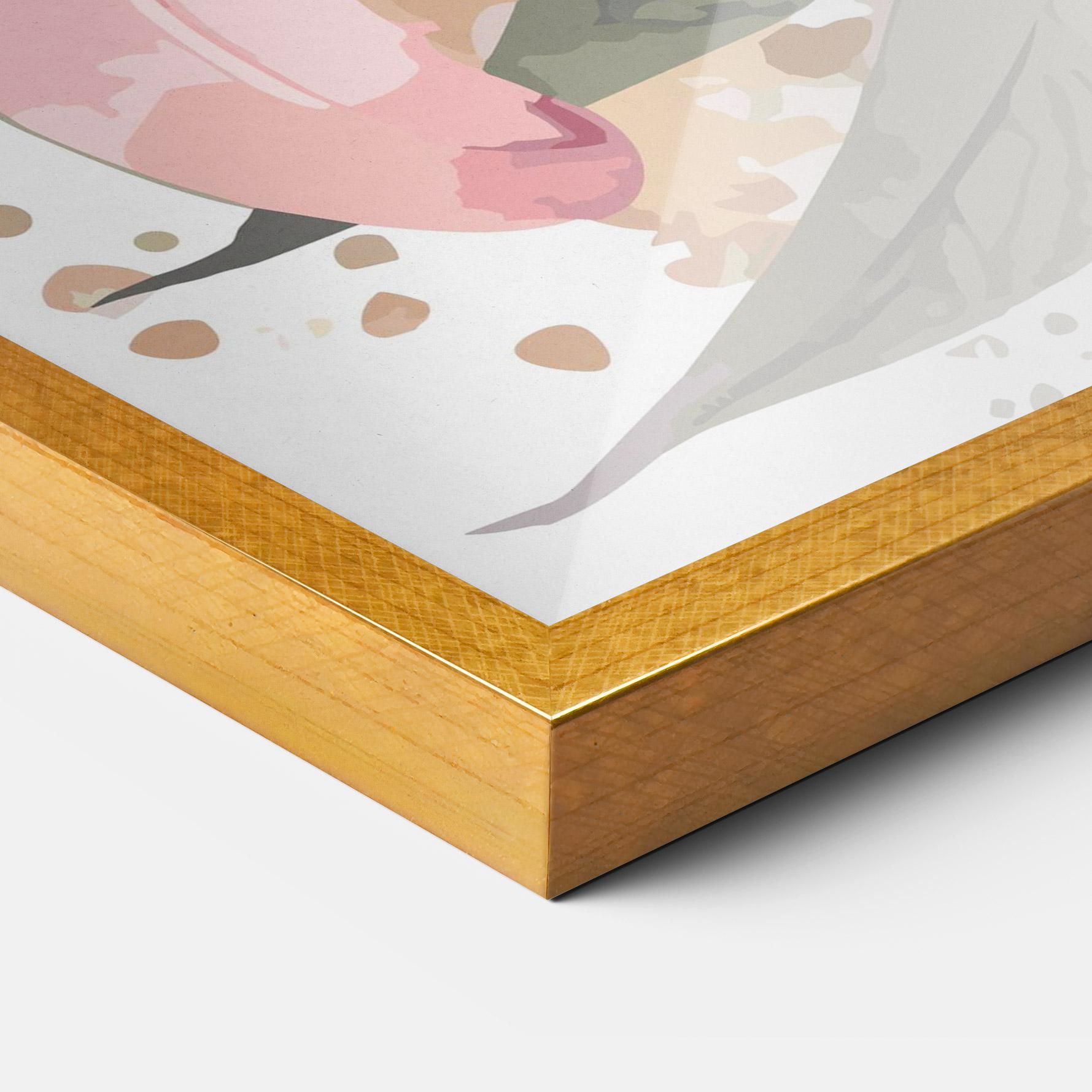 Plakat w Ramie Light Pink Lily Art mockup 3