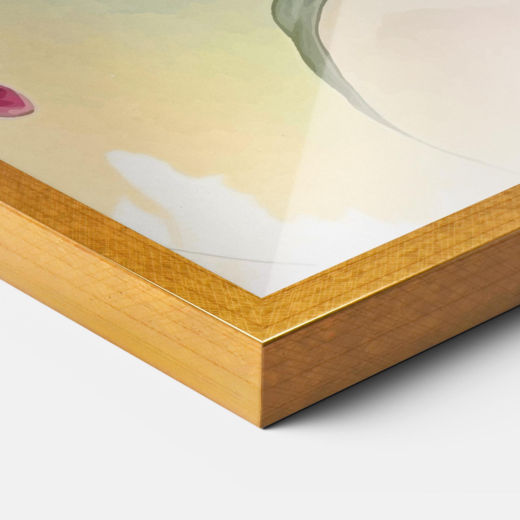 Plakat w Ramie Pink Orange Lily mockup 3