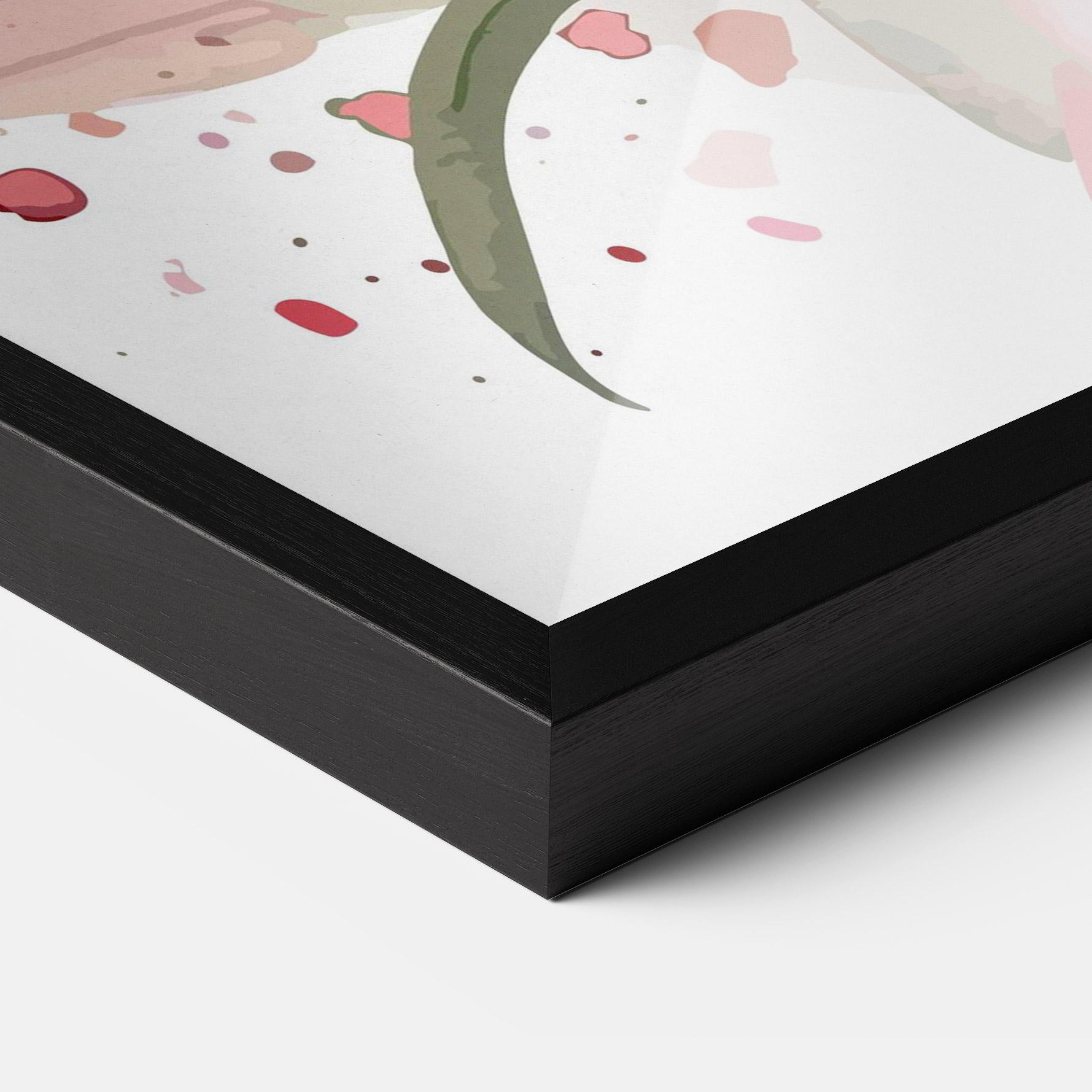 Plakat w Ramie Beautiful Pink Lily mockup 3